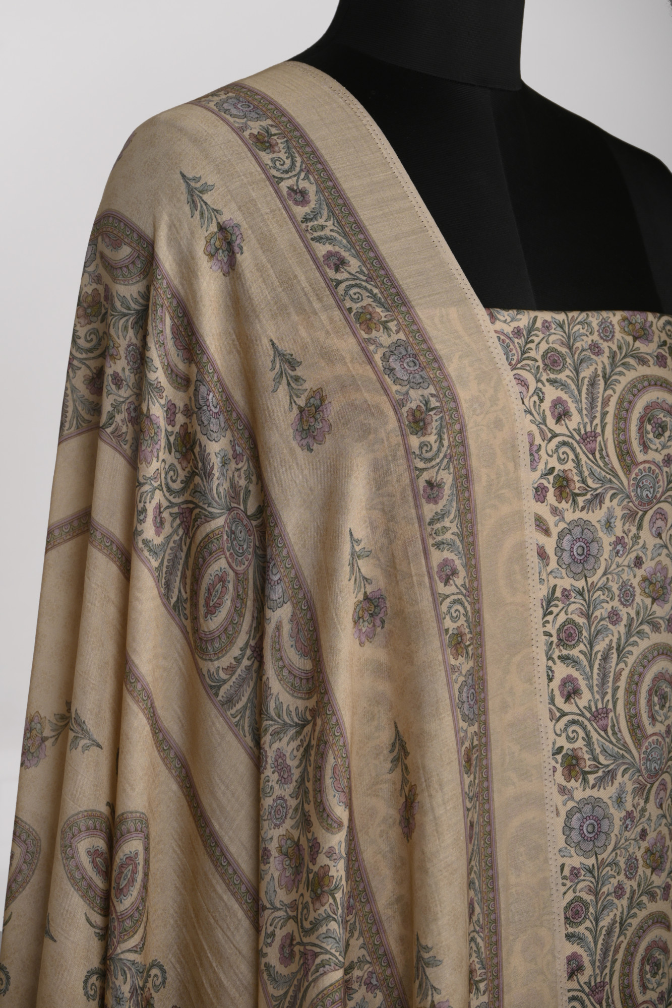 Mustard Spun Suit Set with Spun Dupatta - 131-7581A