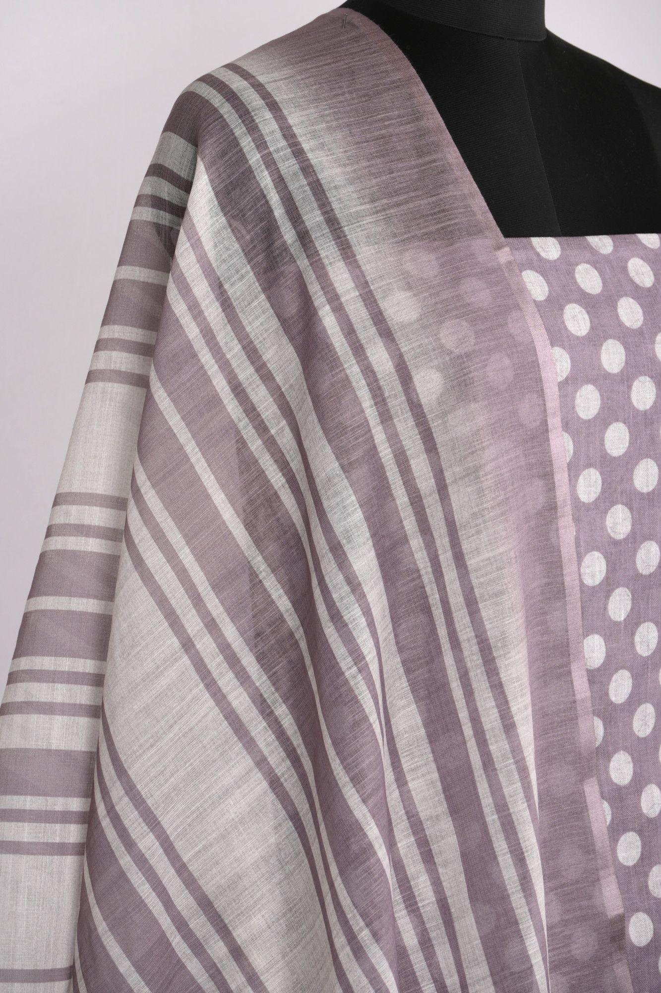 Brown Cotton Suit Set with Beautiful Dupatta - 1020-4919C