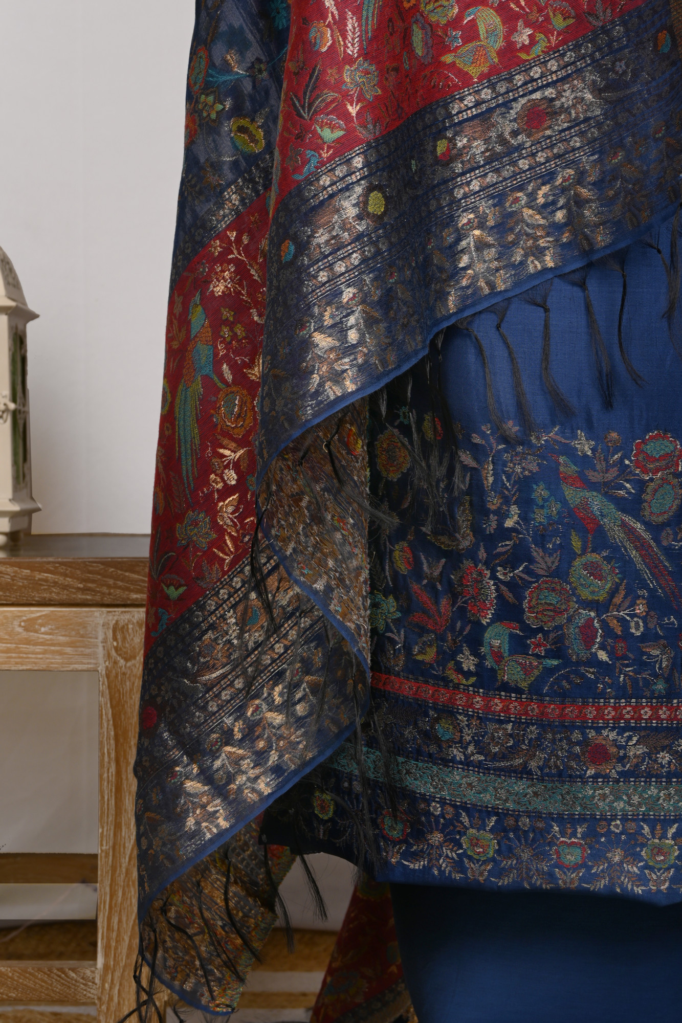 Blue Silk Suit Set with Beautiful Dupatta - WEPSH101