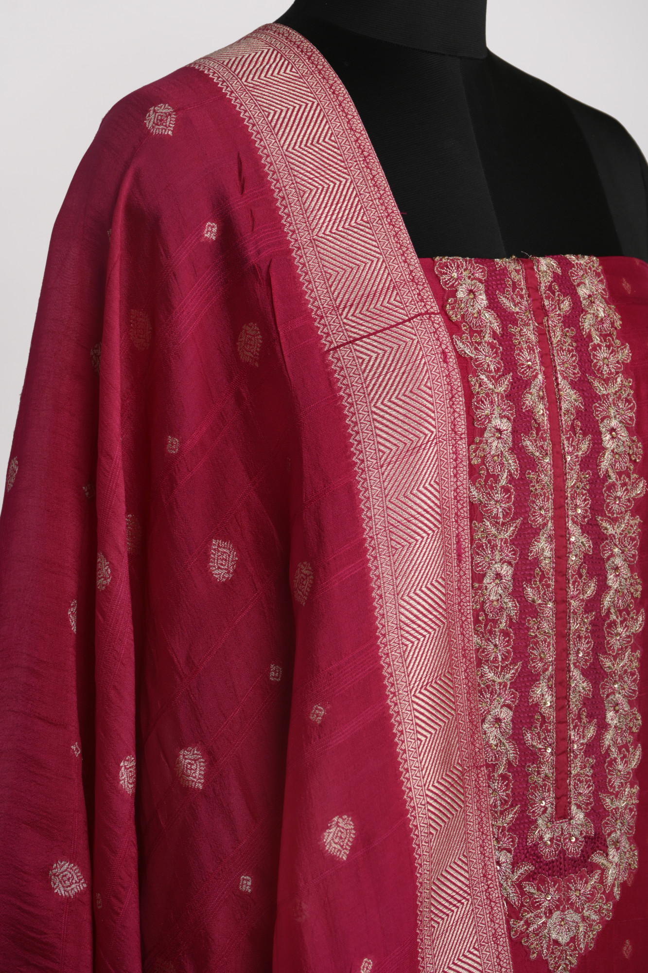 Rani Chanderi Silk Beautiful Unstitch suit set with Dupatta - R157-SPR1958