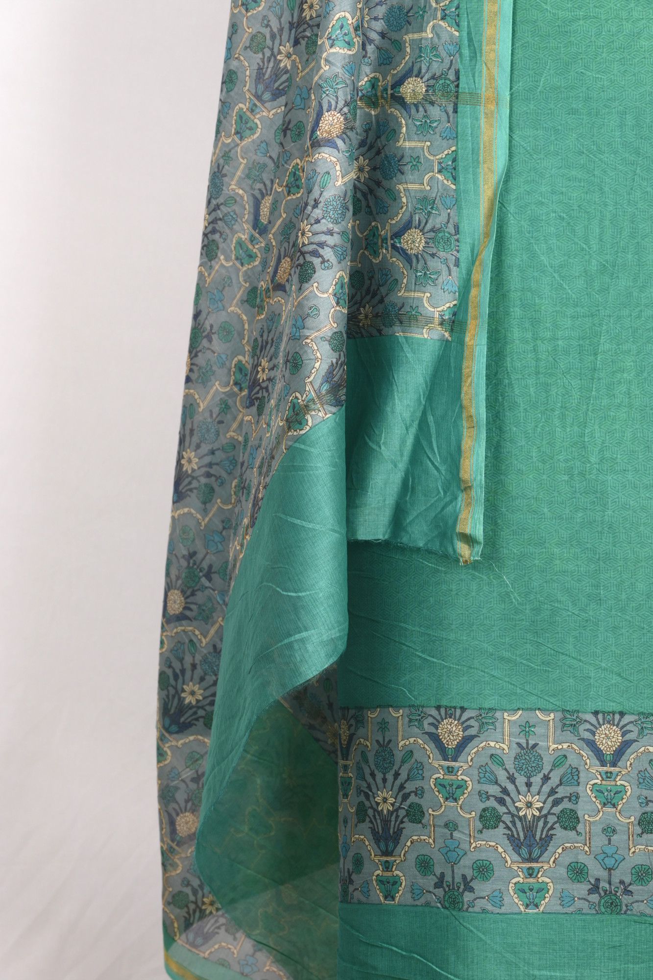 Rama Green Maheshwari Beautiful Suit Set with Dupatta - 811-S151-445-120-2B