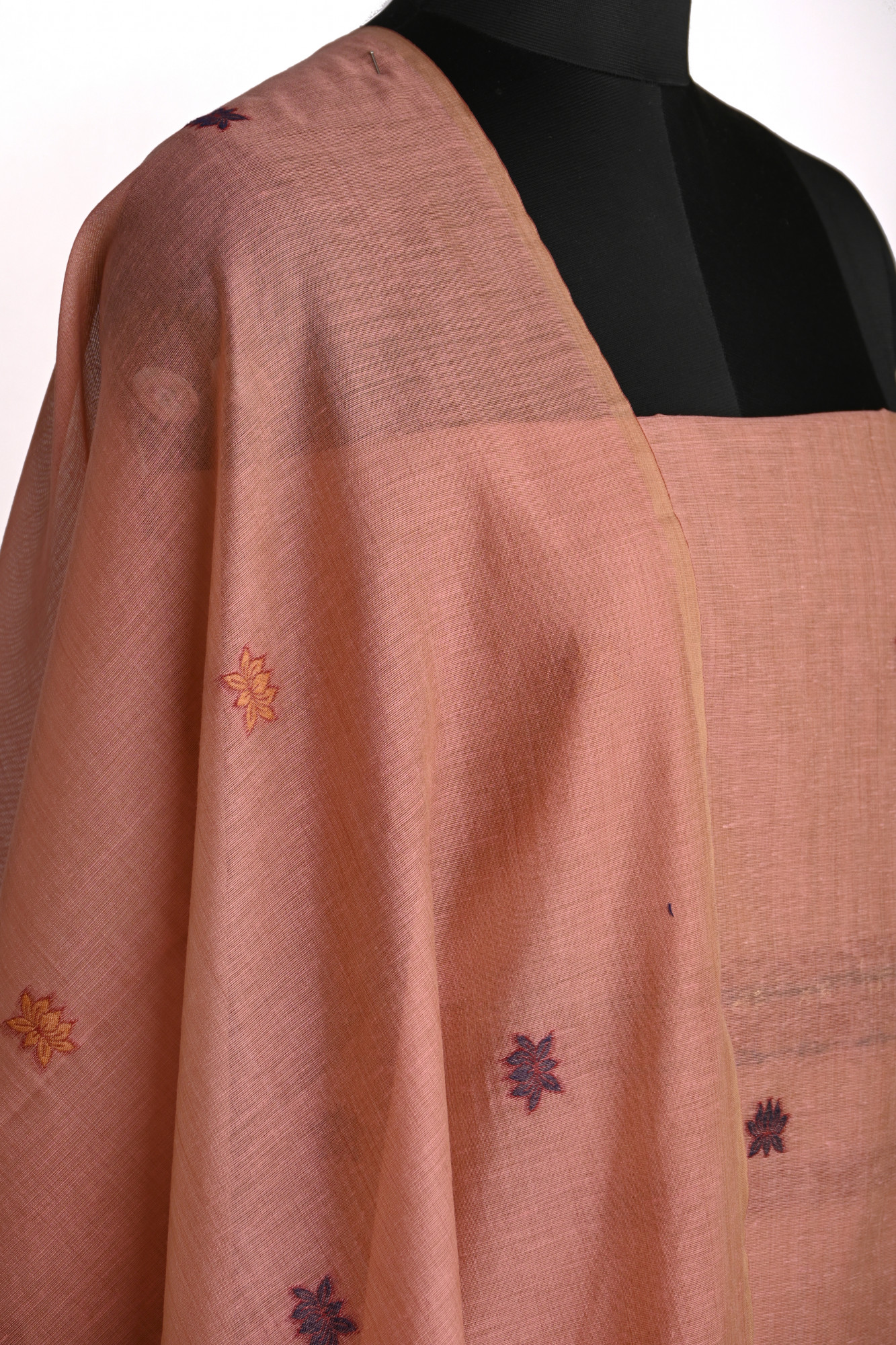 Pink Chanderi Jamdani Suit Set with Beautiful  Dupatta - 811-LVCT9553B