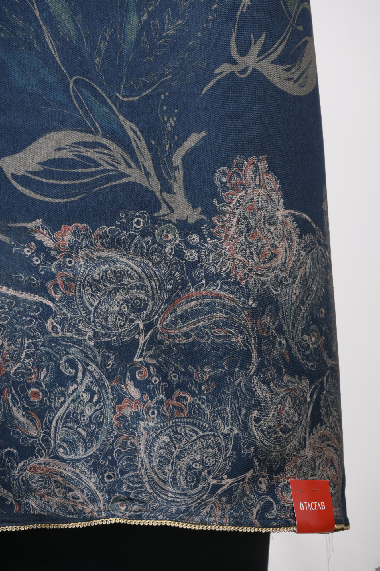 Blue Printed Spun Suit Set With Spun Dupatta - VARV06-1A