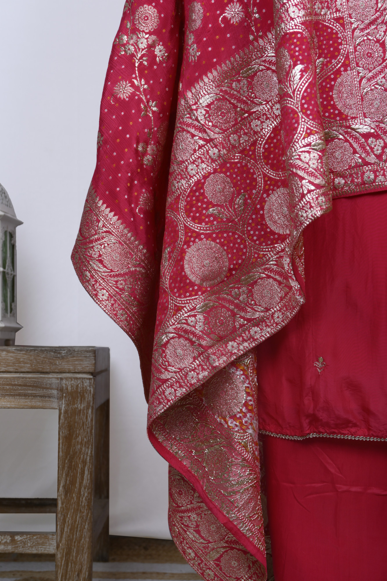 Rani Silk Unstitch suit set with Dupatta - 131-CT4418A