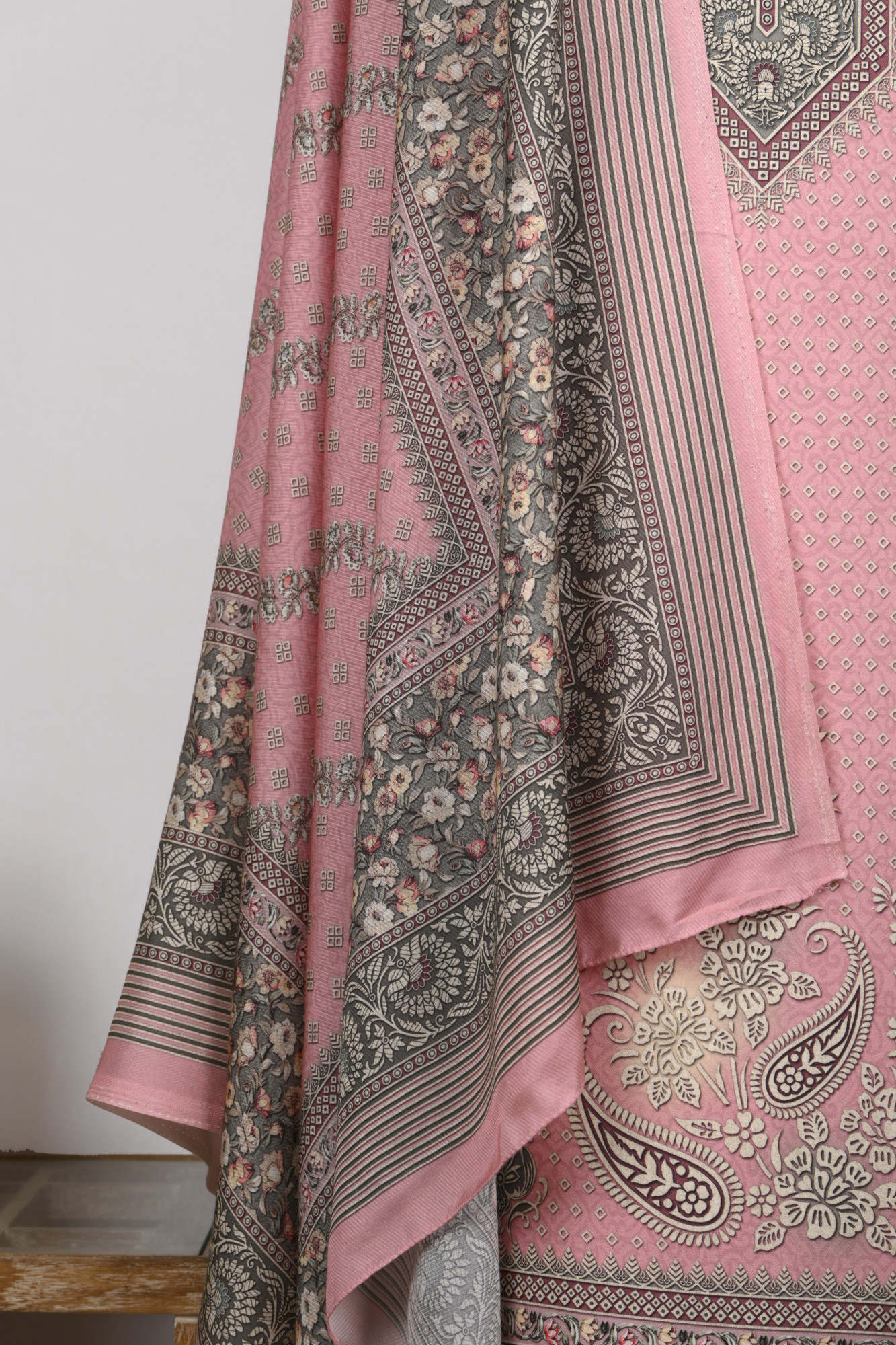 Pink Spun Digital printed Suit with Dupatta - KOH13784C