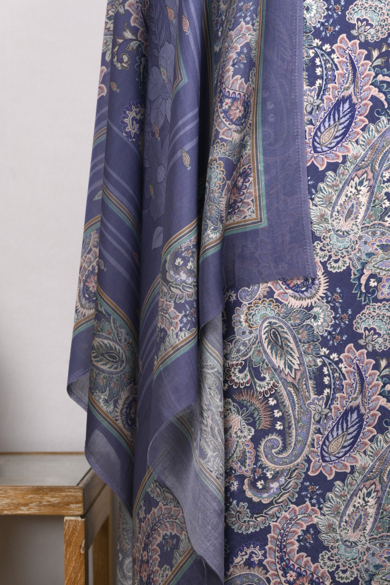 Blue Spun Digital Printed Suit with Spun Dupatta - VUN7710B