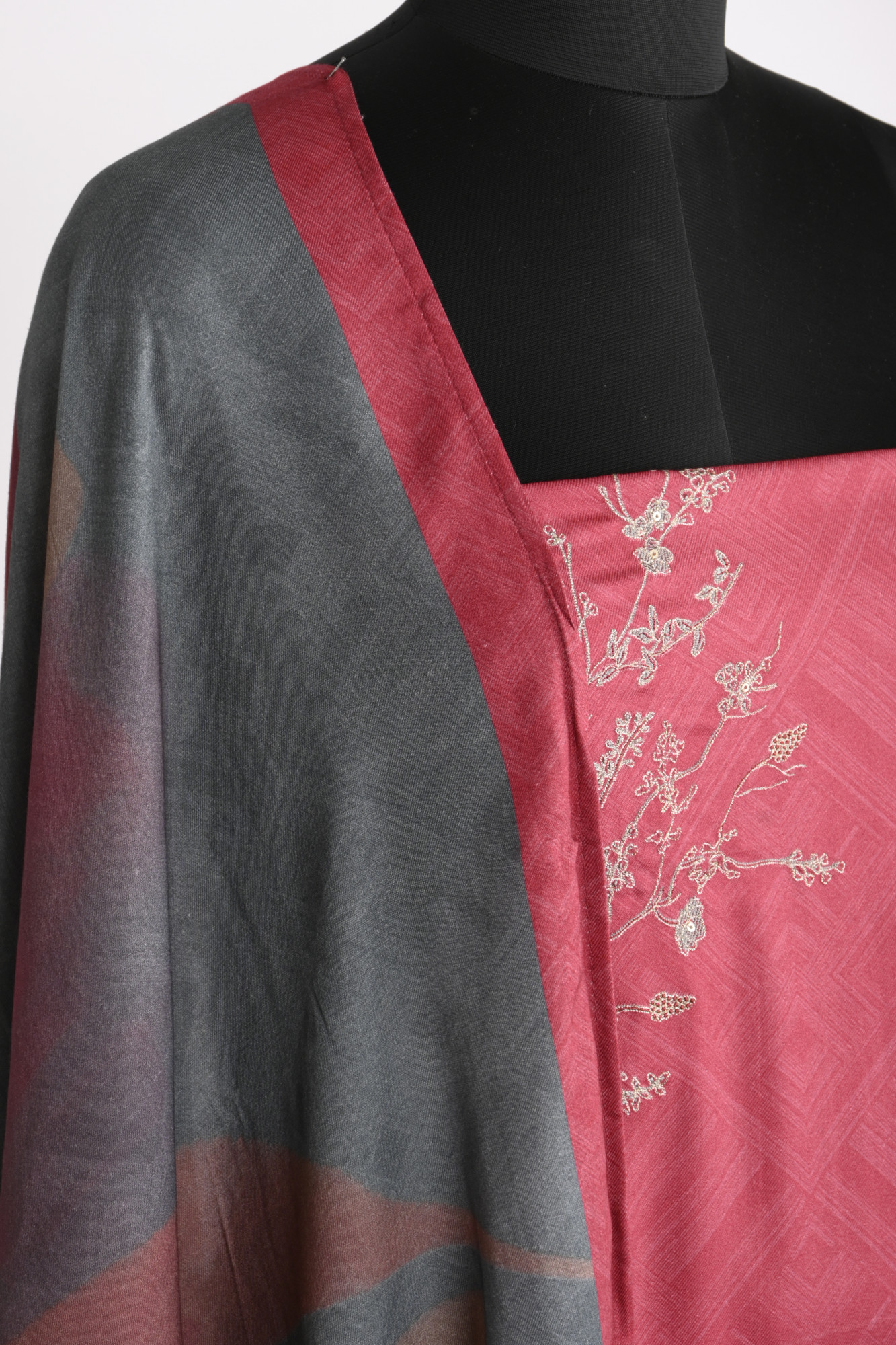 Pink Spun Suit Set With Spun Dupatta - VARV01D