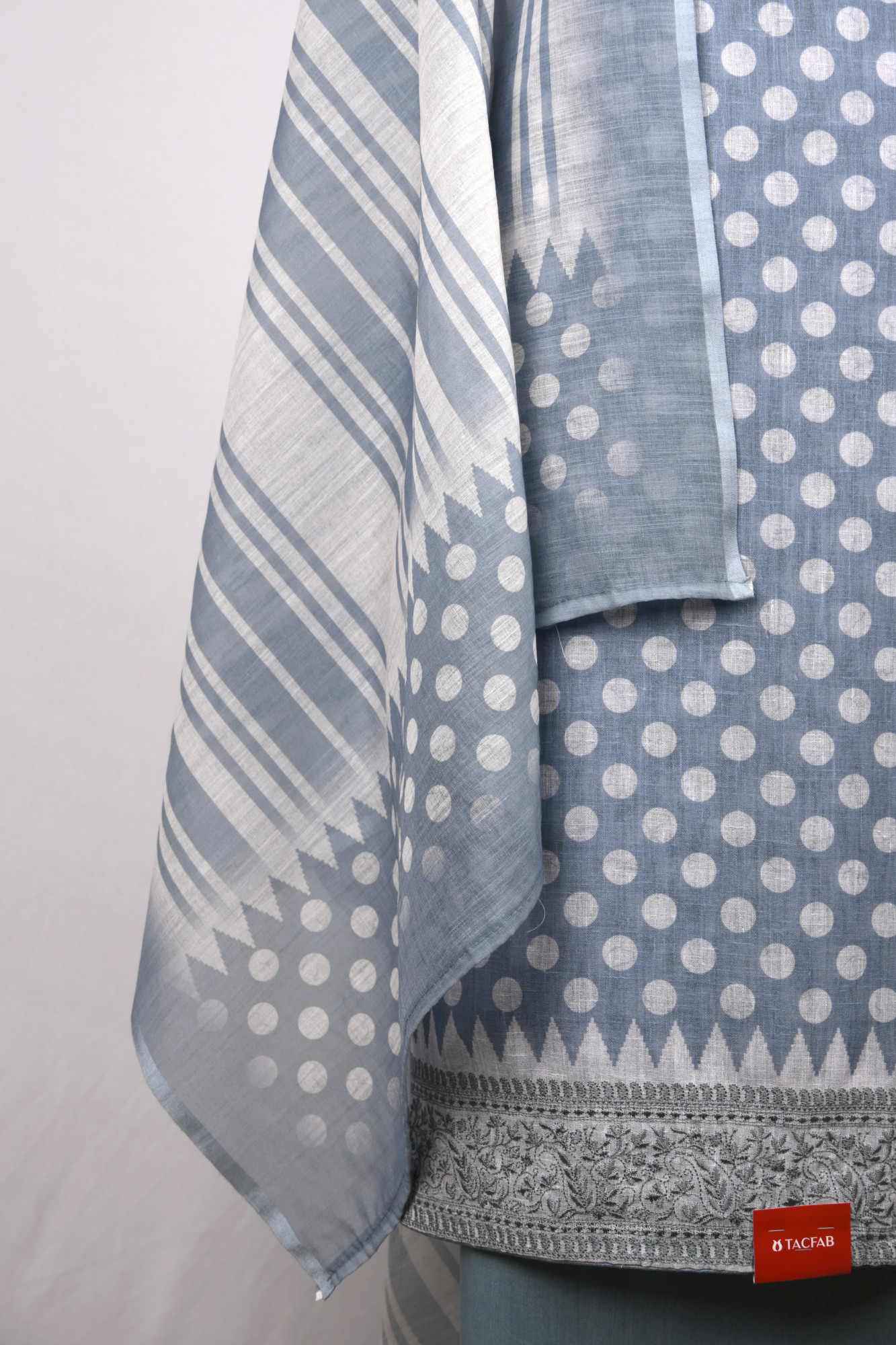 Firozee Cotton Suit Set with Beautiful Dupatta - 1020-4919A