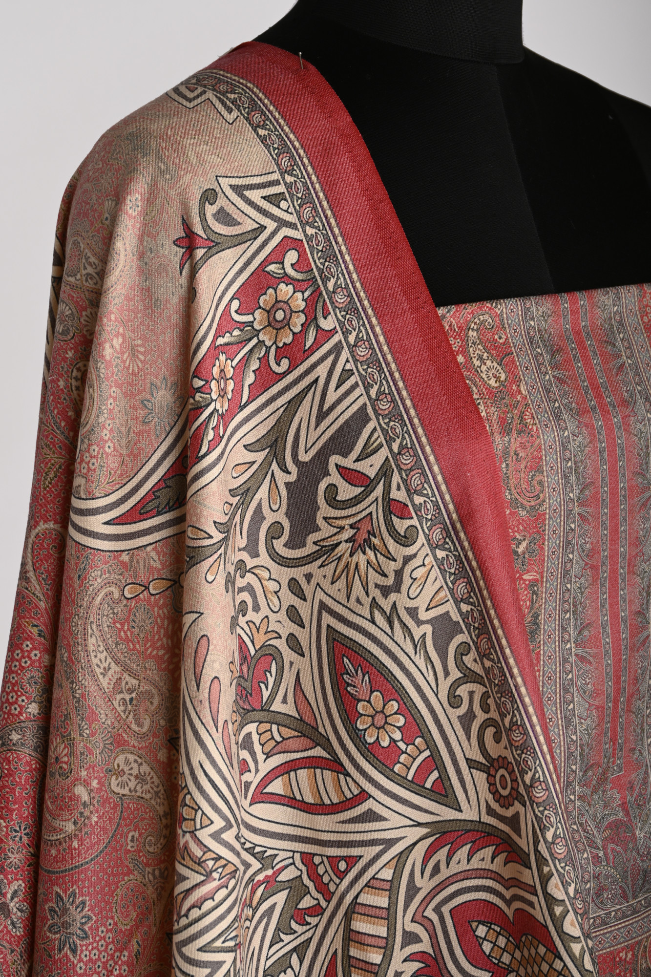 Pink Spun Printed Suit Set with Spun Dupatta - 1000-70341