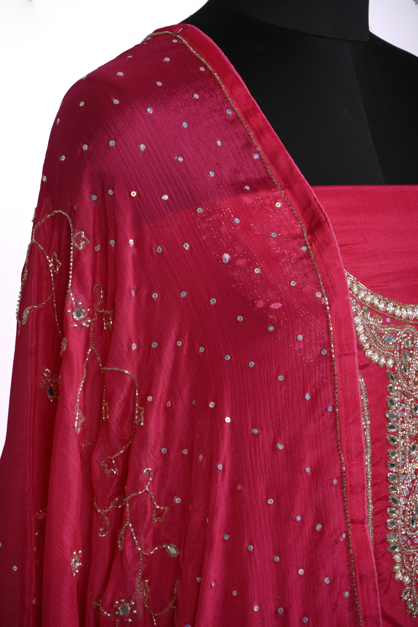 Rani Chinon Suit set with Chinon dupatta - 131-RR3930C