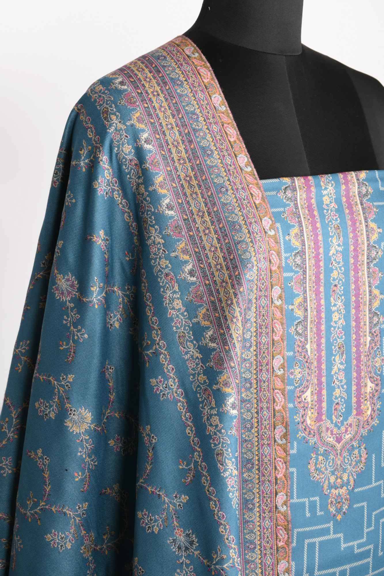 Firoze Printed Pashmina Suit Set With Dupatta - 131-0482B