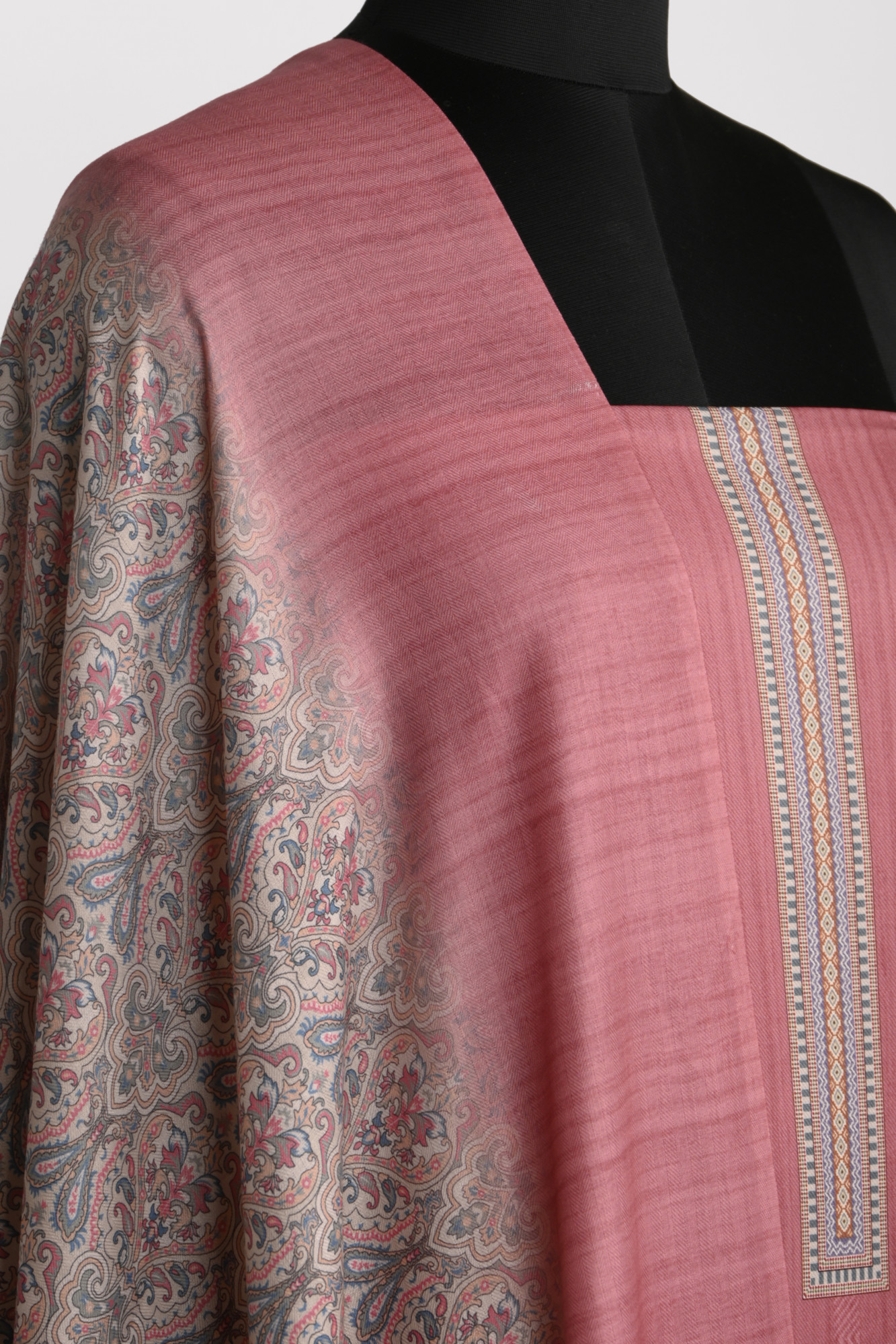 Pink Spun Suit Set with Spun Dupatta - 131-1811B
