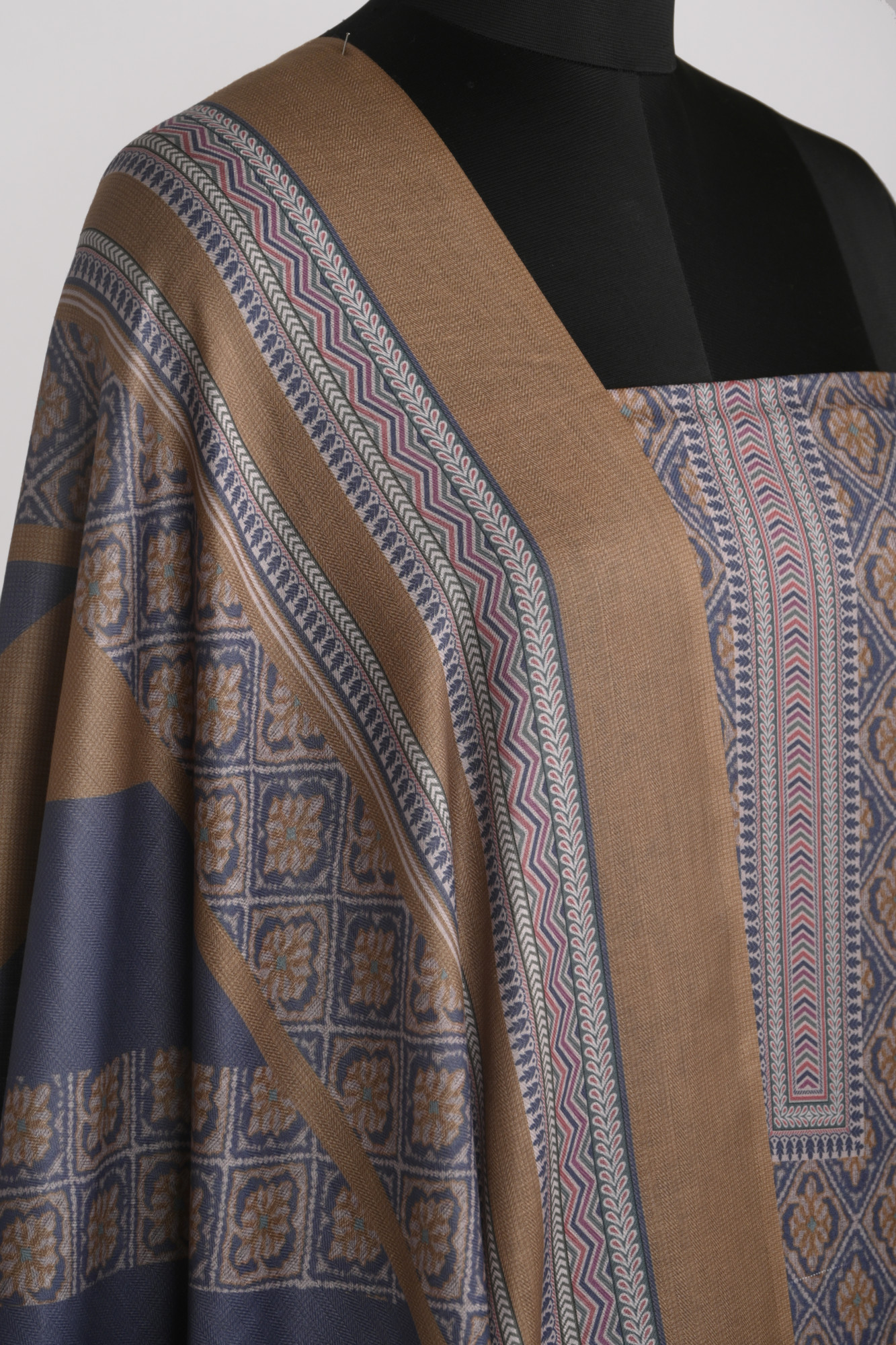 Mehndi Spun Suit Set with Beautiful Dupatta - 131-1596B