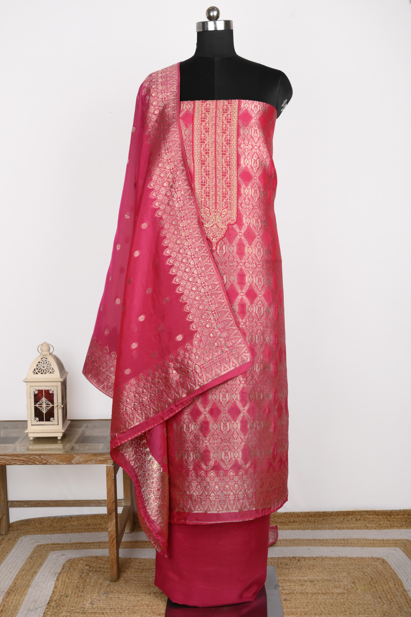 Rani Organza Beautiful Suit Set with Dupatta - 131-KE11244C