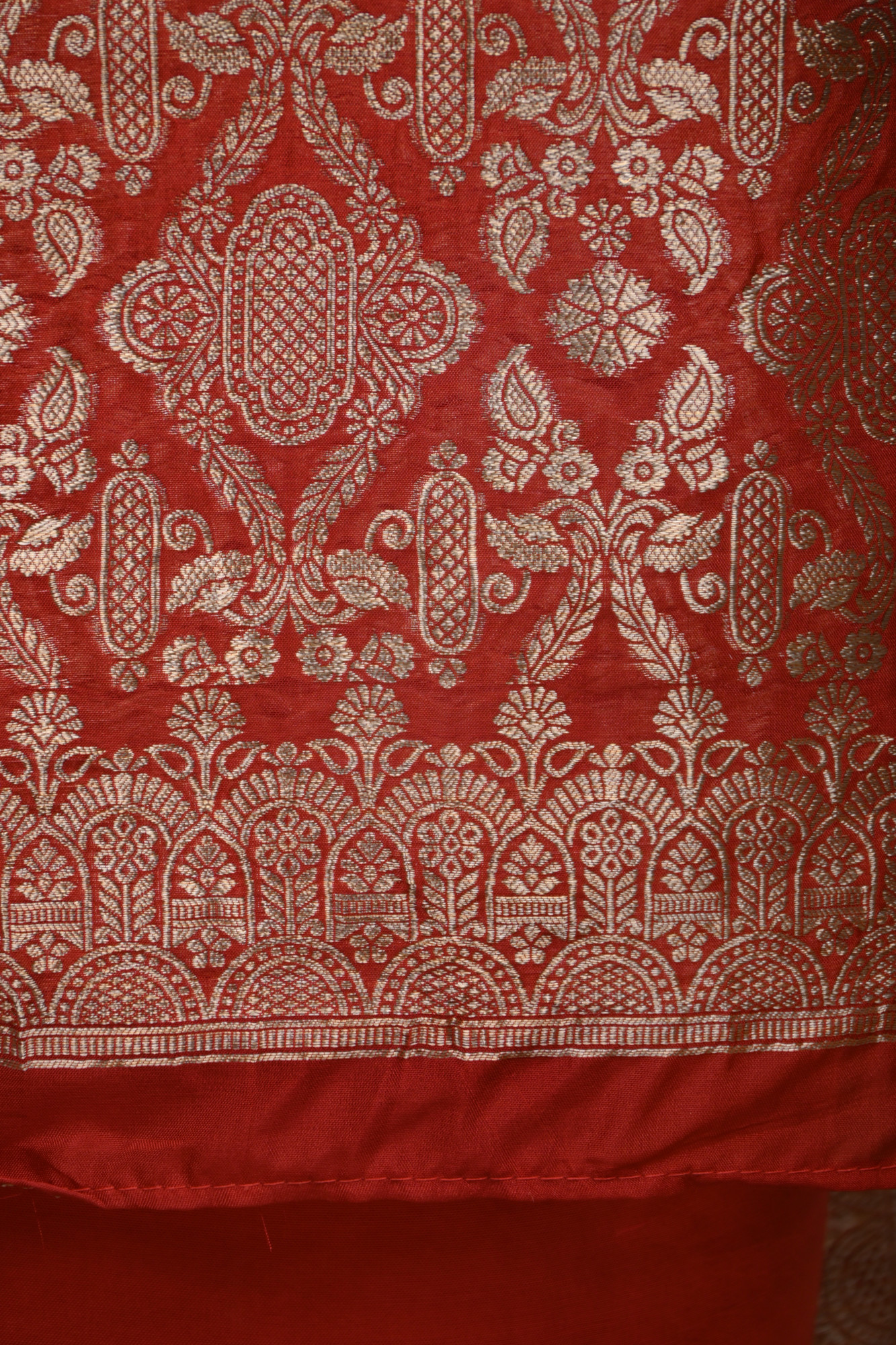 Red Organza Beautiful Suit Set with Dupatta - 131-KE11242