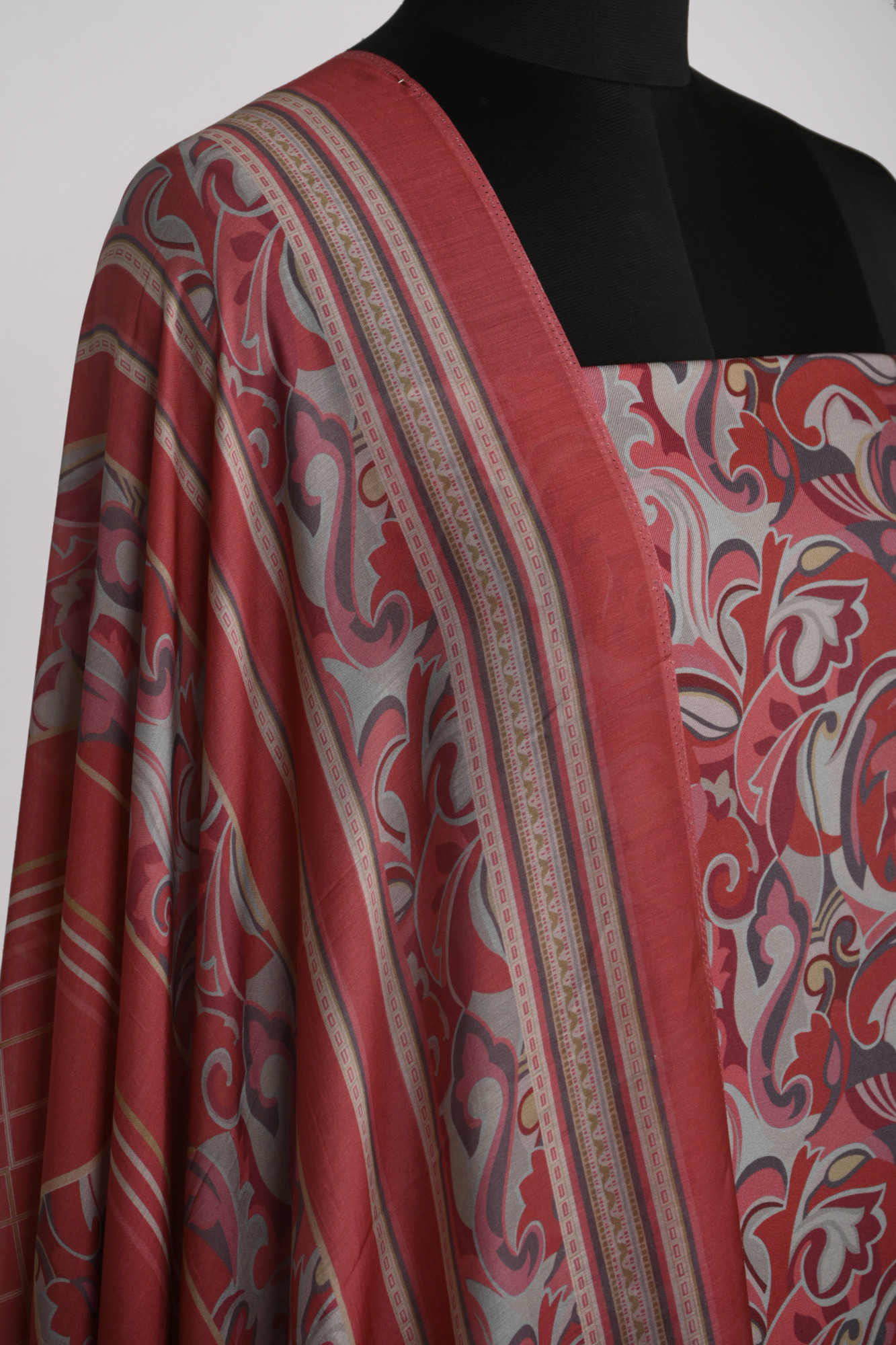 Maroon Spun Suit Set with Beautiful Dupatta - 131-7558C