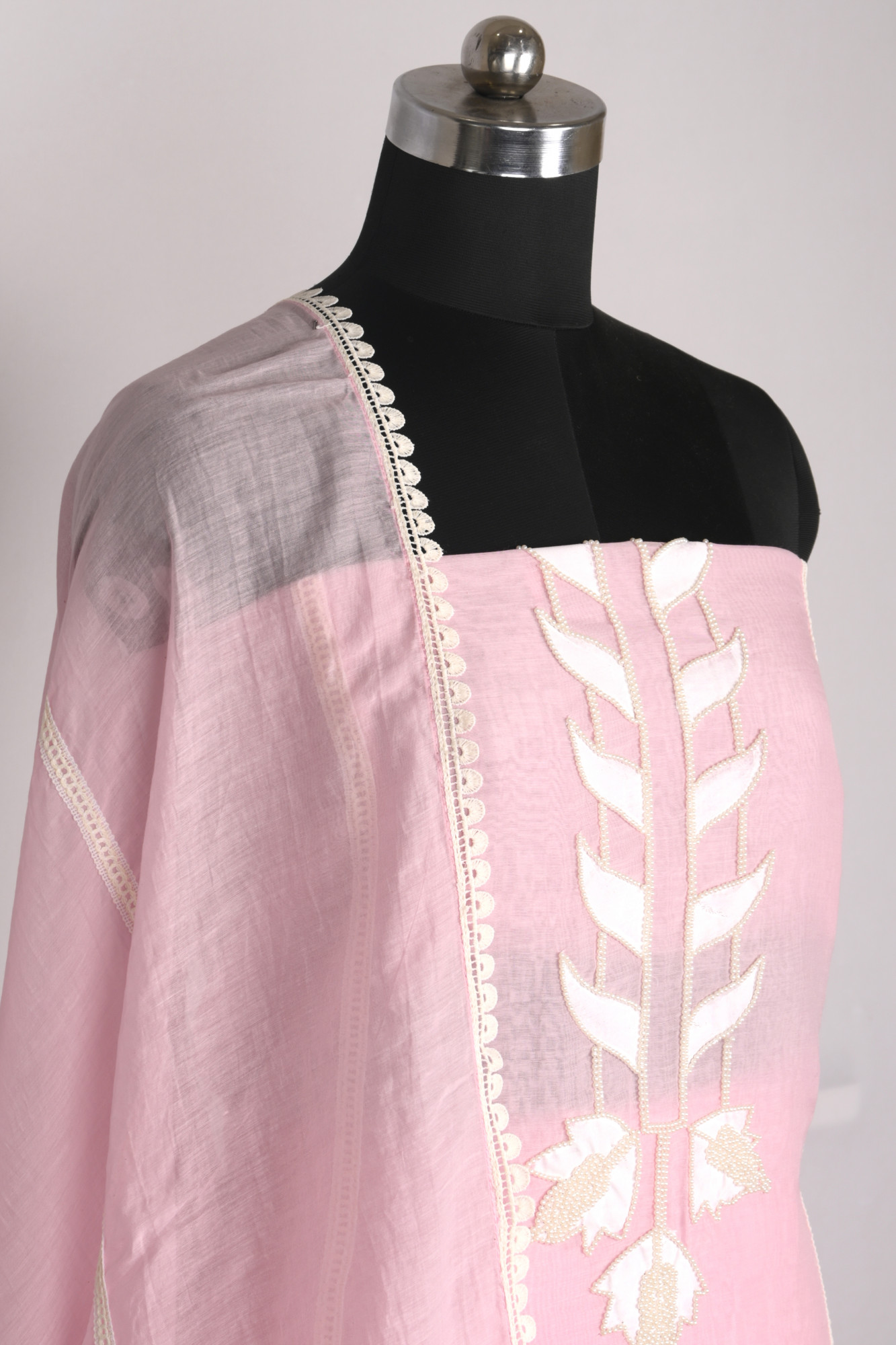 Pink Mul Chanderi Beautiful Suit Set with Dupatta - 1001-JSB1209