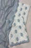 Blue pure cotton unstitched beautiful Suit Set with Dupatta - SAHNT120B