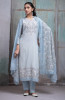 Blue Pure mul chanderi beautiful Suit Set with Dupatta - FAHNT155A
