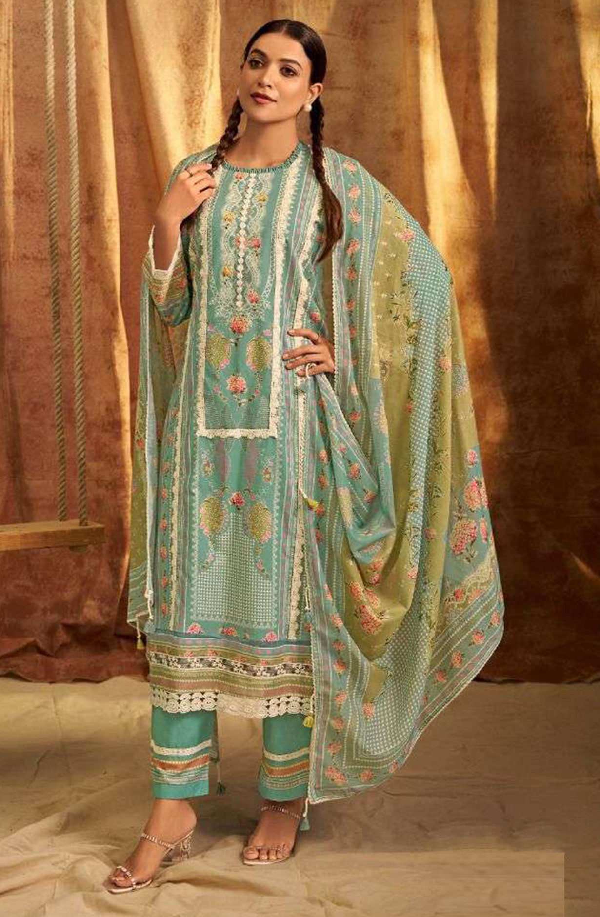 Firozee Pure Cotton Digital Printed Suit with Dupatta - BAC10723