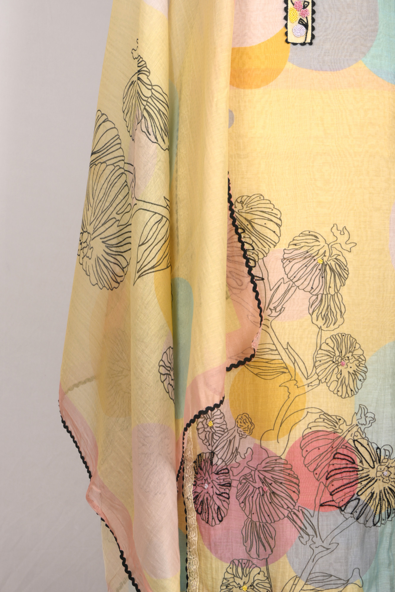 Yellow Mul Cotton Beautiful Suit Set with Dupatta - 1001-JHU1517