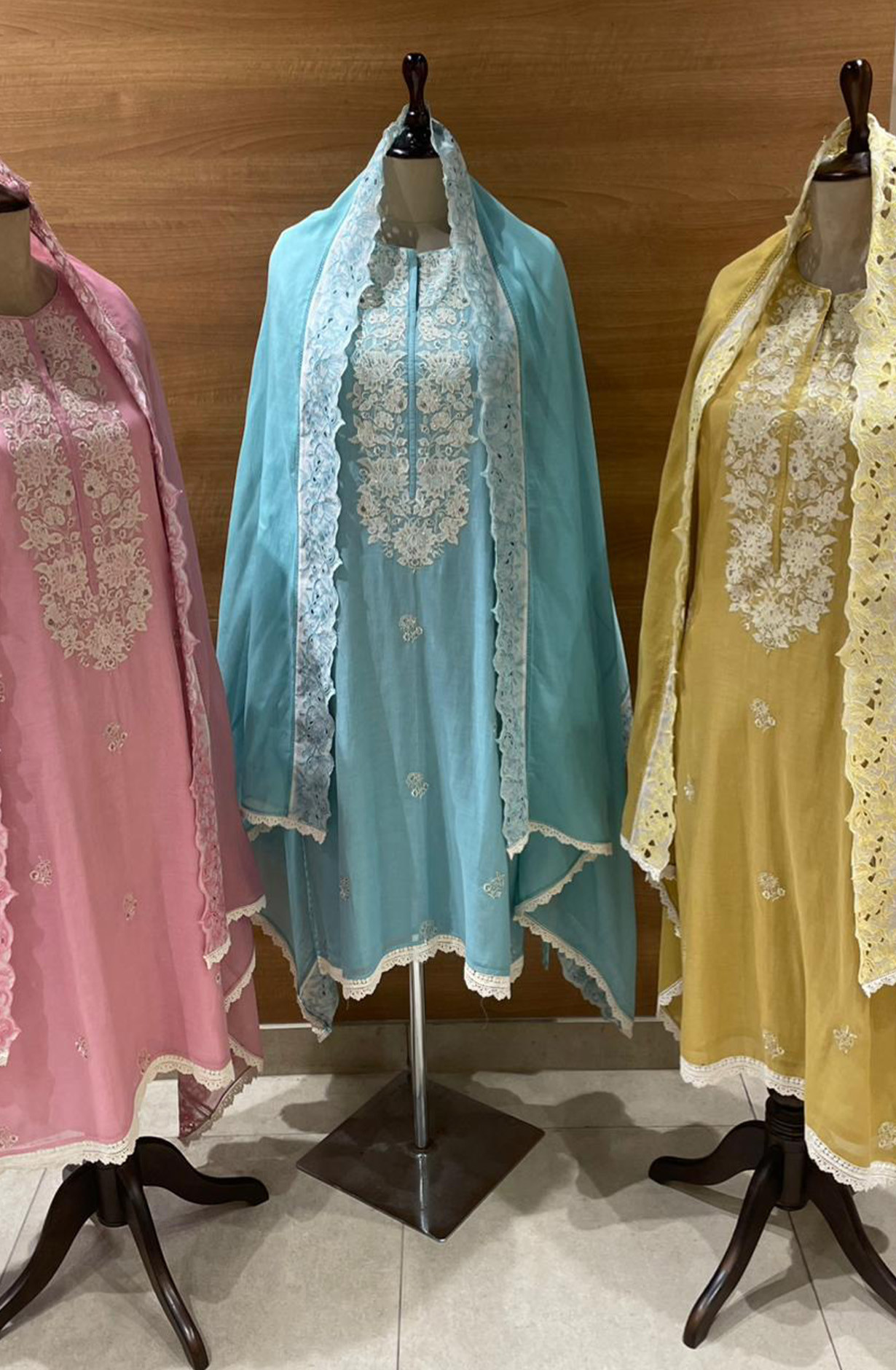 Yellow Pure Mul Chanderi Embroidered Beautiful Suit Set with Dupatta - R157-SPR2594B