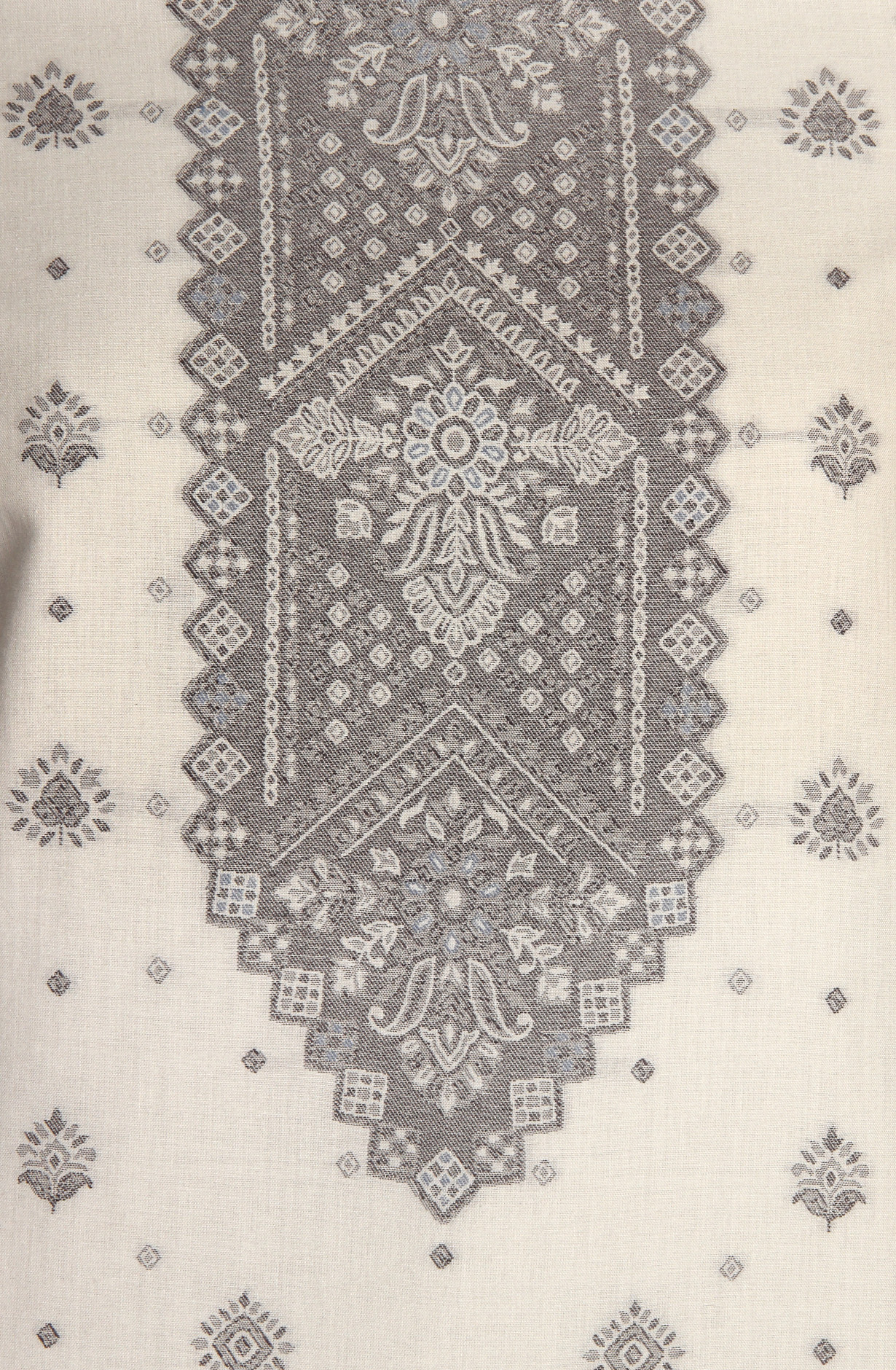 Grey Cotton Jacquard Unstitched Salwar Suit Dupatta - 1000-8014