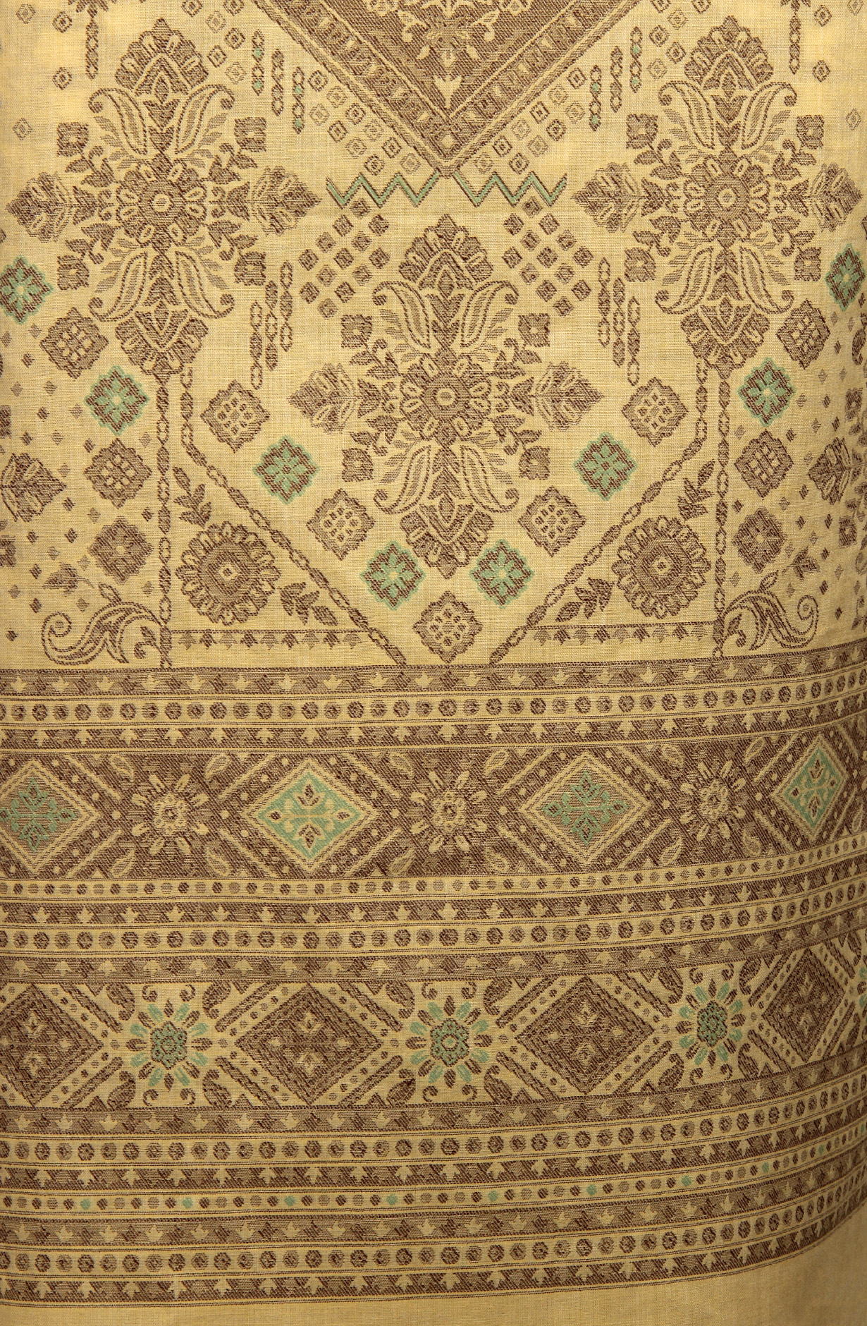 Yellow Cotton Jacquard Unstitched Salwar Kameez Dupatta - 1000-8014F