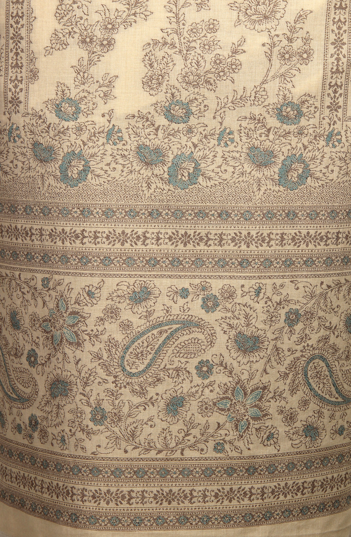 Beige Cotton Jacquard Unstitched Salwar Suit Dupatta - 1000-8018A