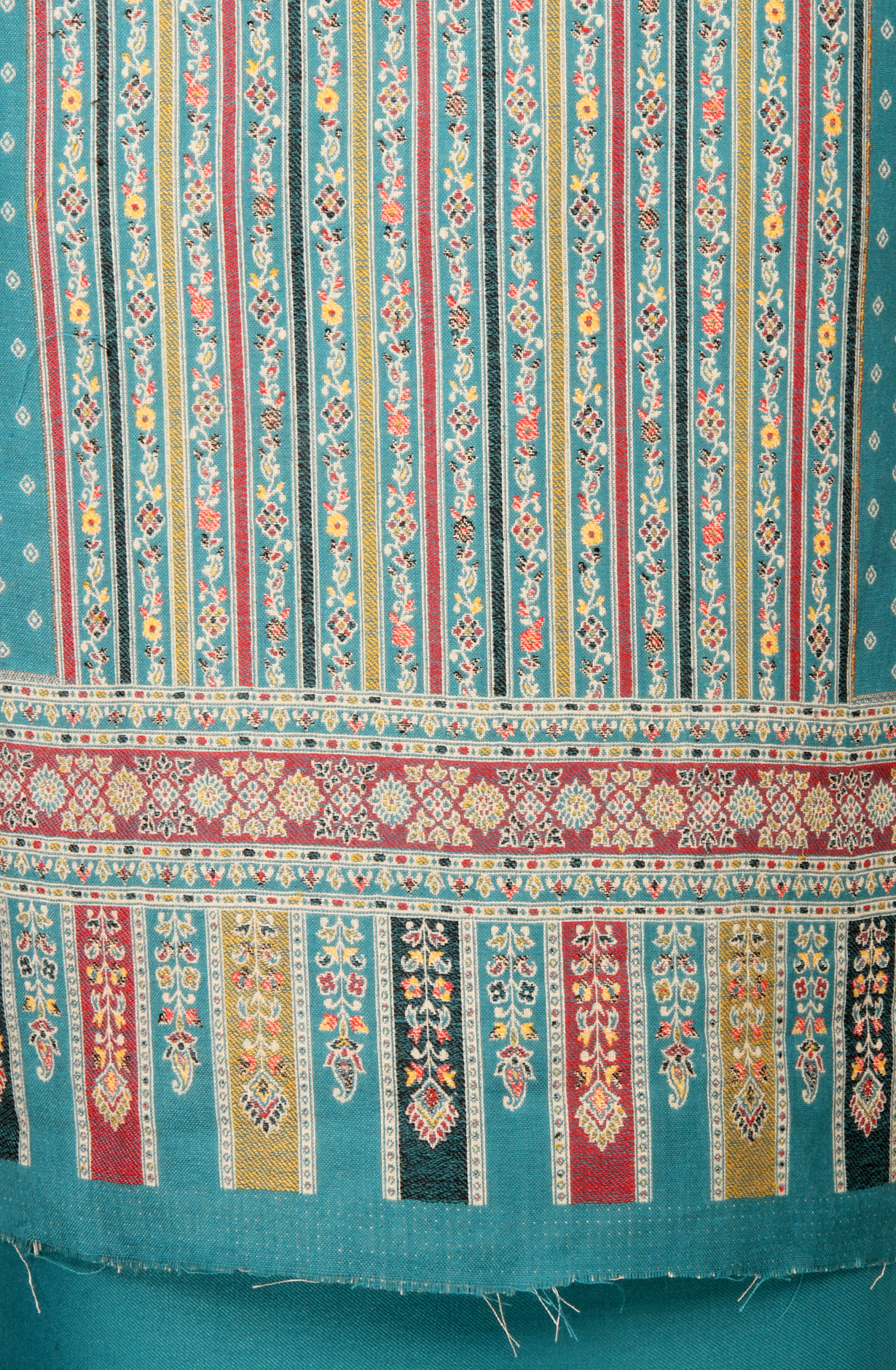 Firozi Pashmina Winter Wear Unstitched Salwar Suit with Stole Dupatta - 1000-8031B