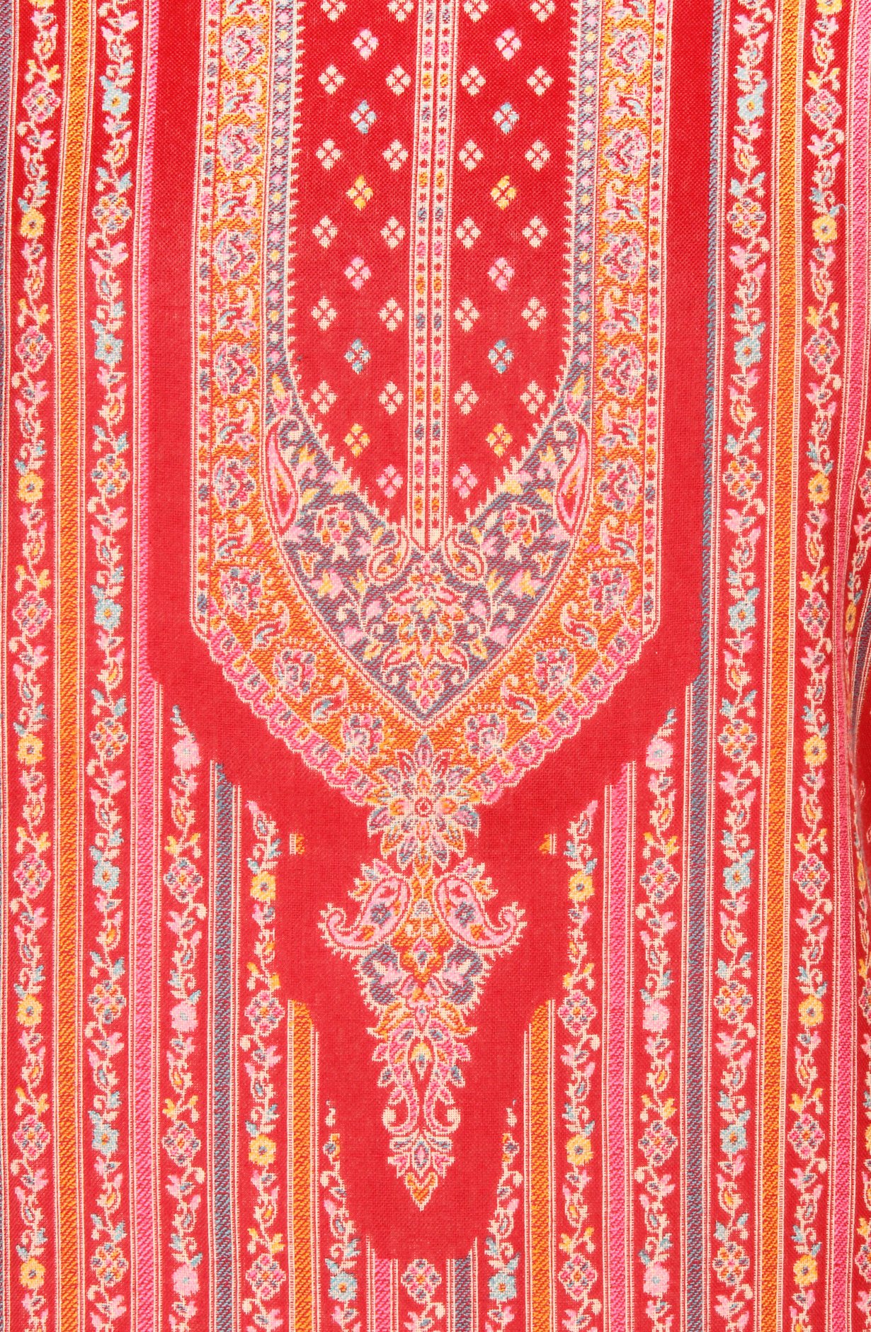 Maroon Pashmina Winter Wear Unstitched Salwar Suit with Stole Dupatta - 1000-8031C