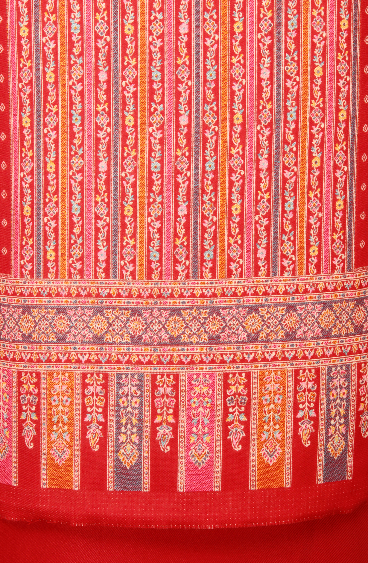 Maroon Pashmina Winter Wear Unstitched Salwar Suit with Stole Dupatta - 1000-8031C