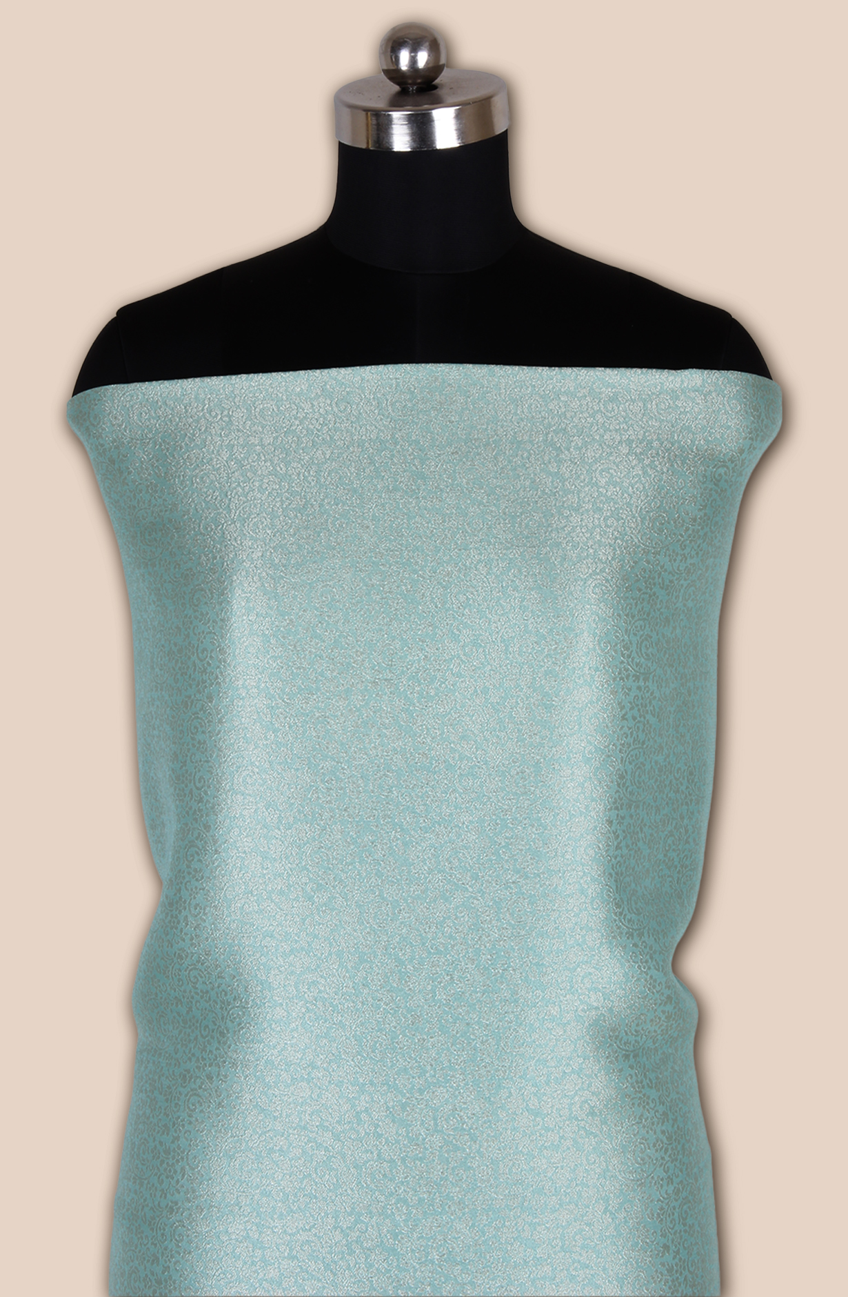 Sea Green Beautiful Silk Zari Brocade Work Unstitched Salwar Kameez - 1002-ZS92601F