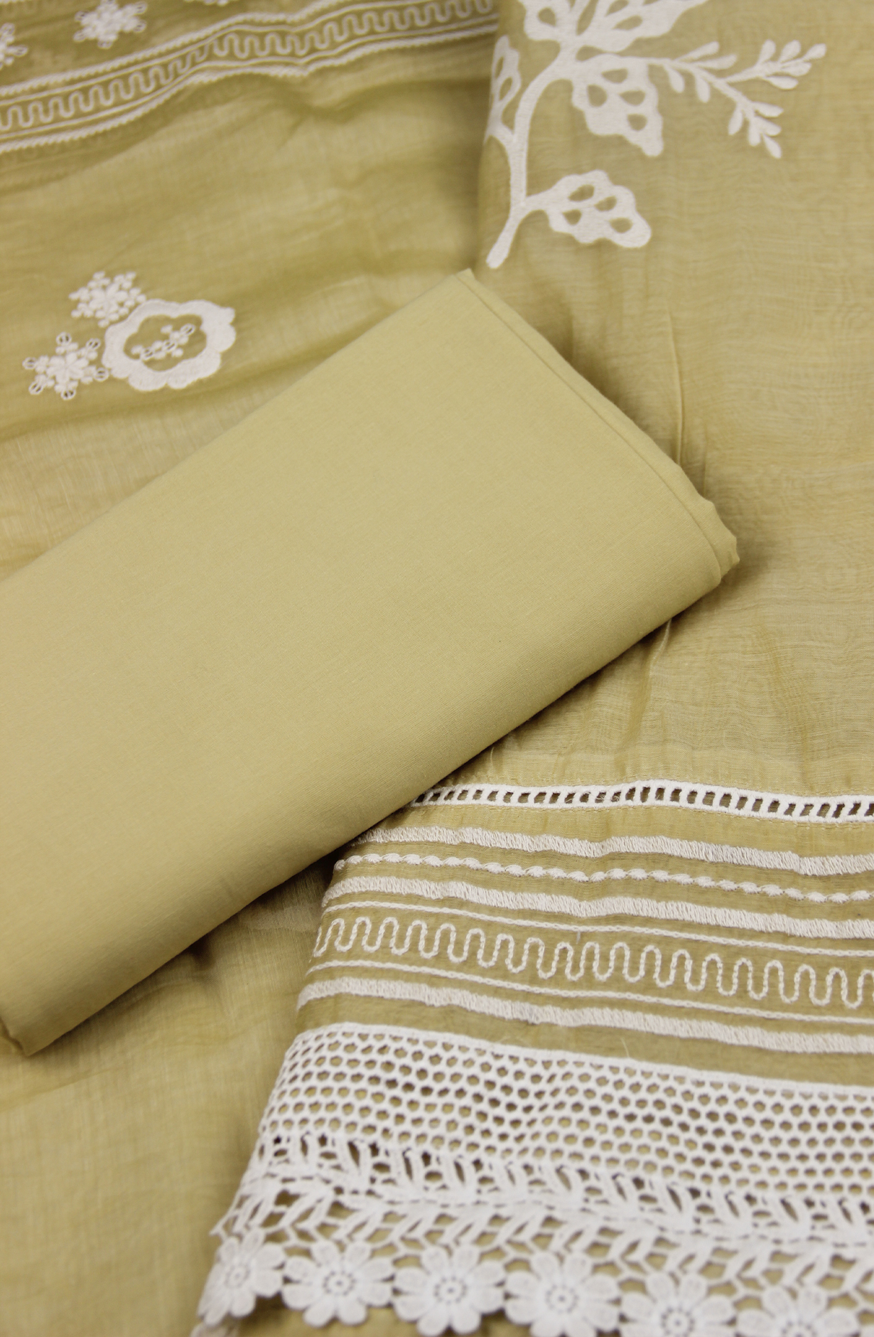 Chanderi Embroidered Suit Set with Beautiful Dupatta -1006-1435