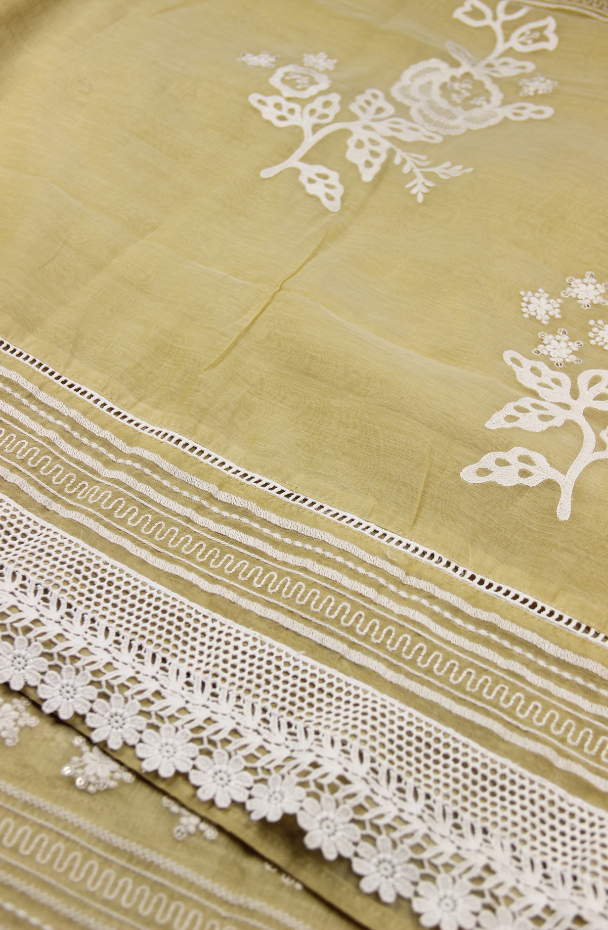 Chanderi Embroidered Suit Set with Beautiful Dupatta -1006-1435