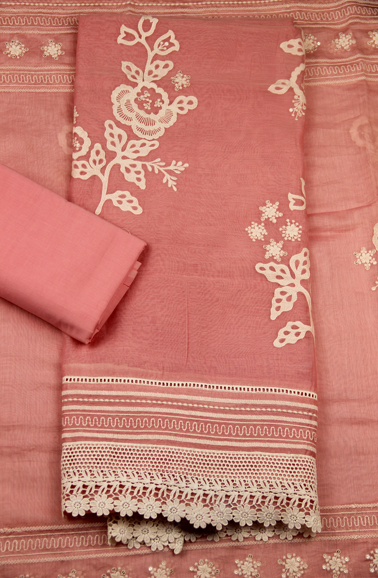 Chanderi Embroidered Suit Set with Beautiful Dupatta -1006-1435A