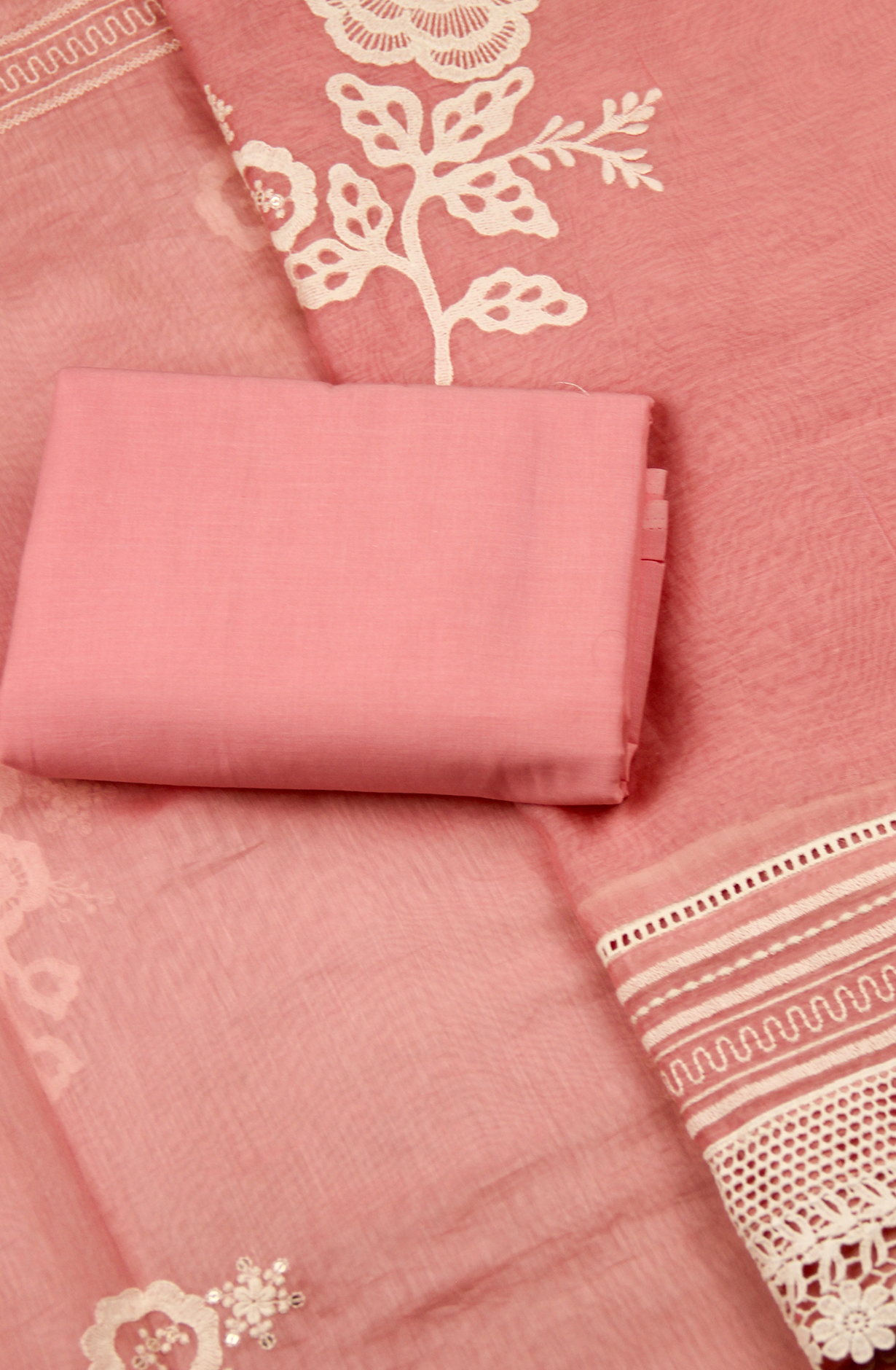 Chanderi Embroidered Suit Set with Beautiful Dupatta -1006-1435A