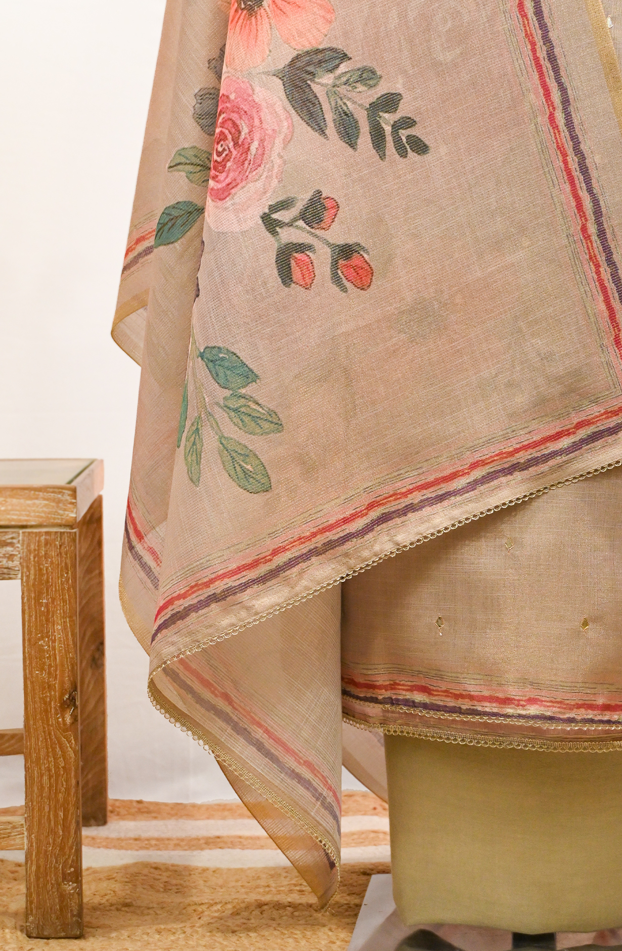 Brown Shimmer Suit Set with Beautiful Dupatta - 1019-FS339