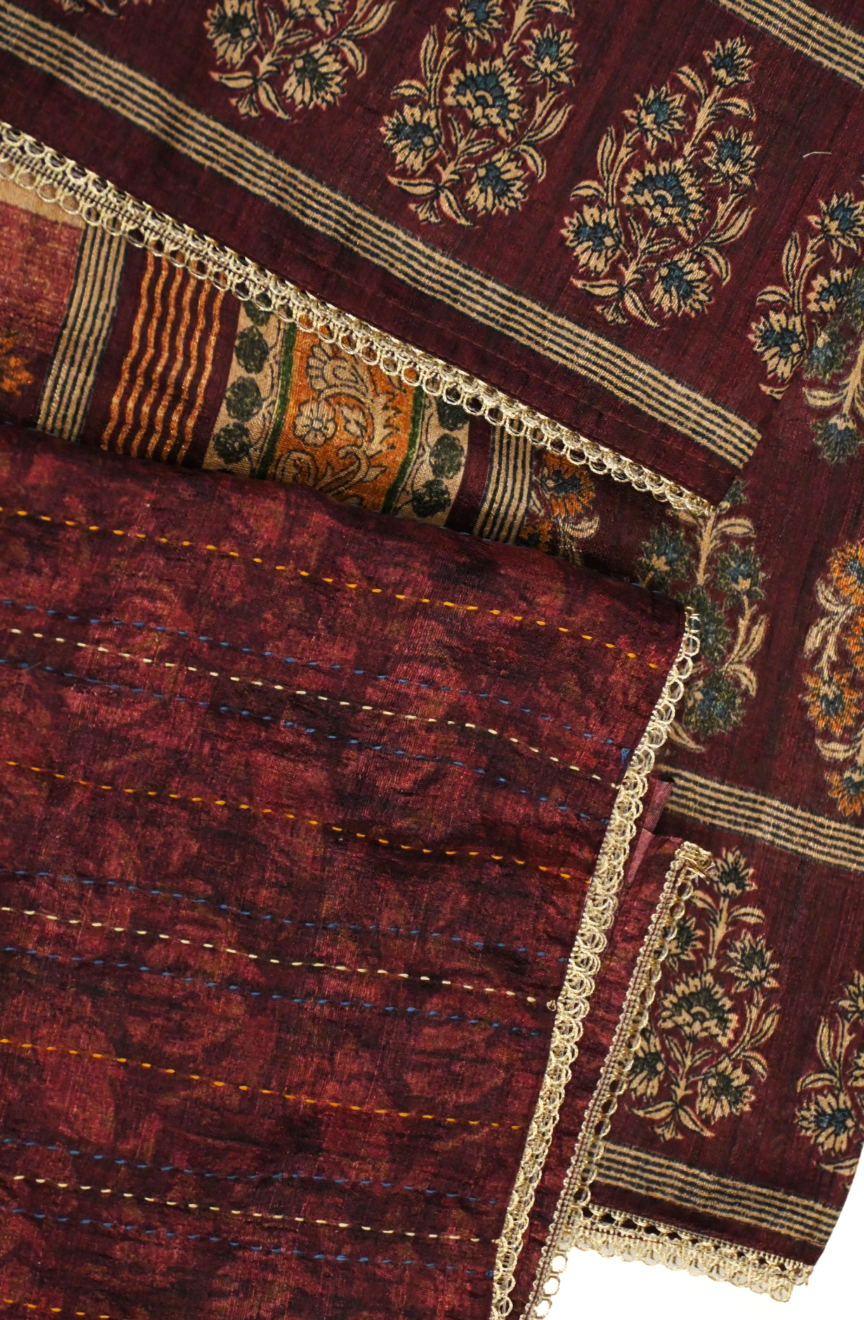 Wine Moonga Silk Suit Set with Beautiful Dupatta - 1019-FA378C