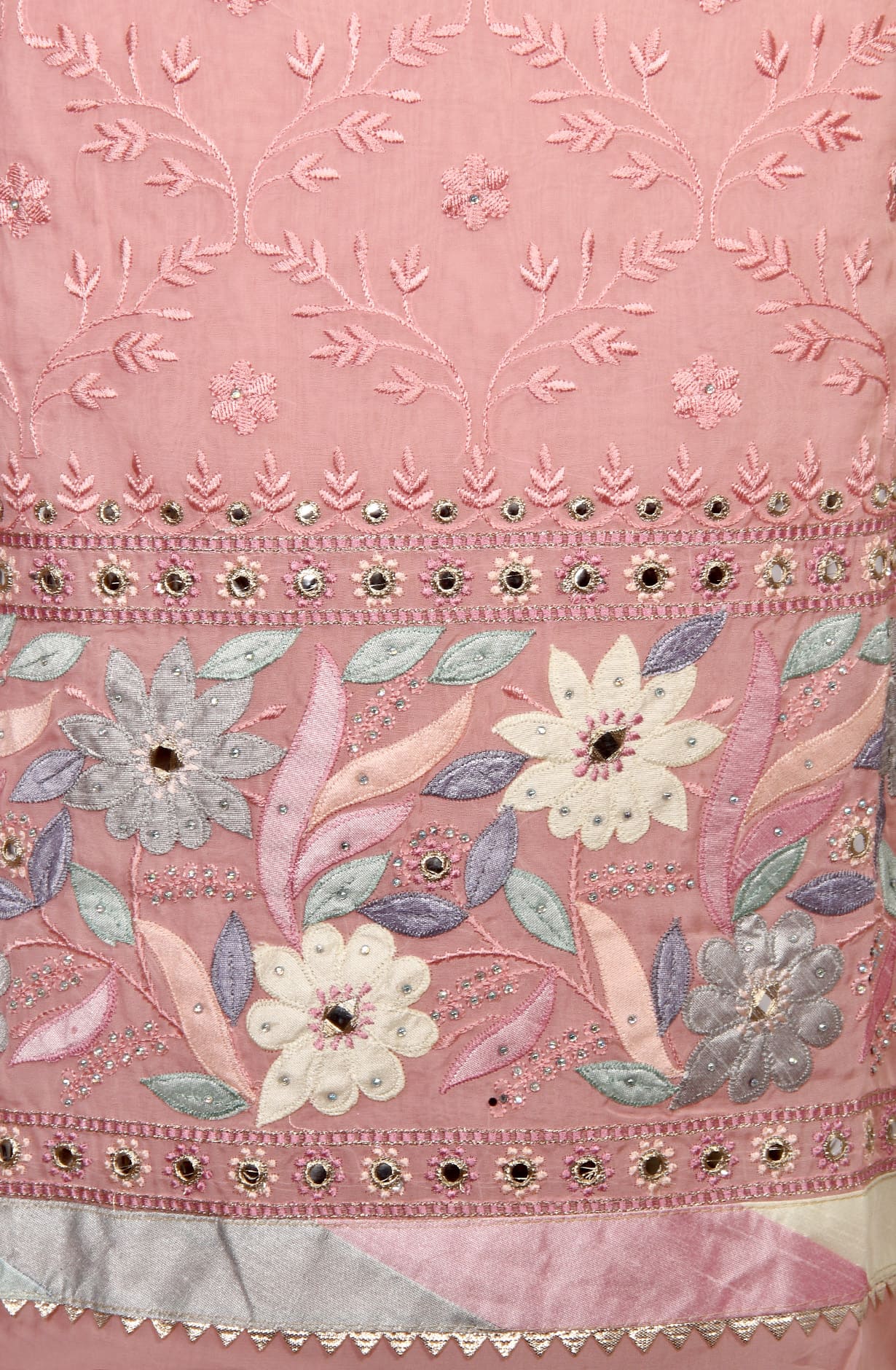 Baby Pink Organza Designer Embellished Work Salwar Kameez -131-7140-13A