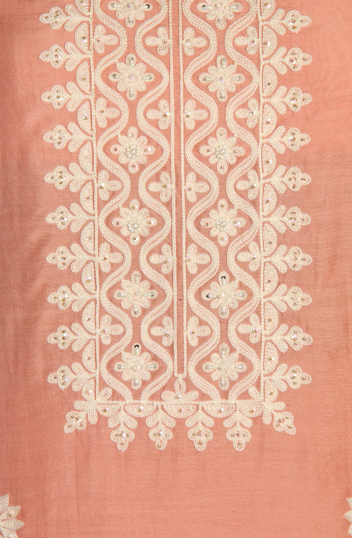 Pink Muslin Festive Unstitched Salwar Kameez with Organza Dupatta - 131-80885