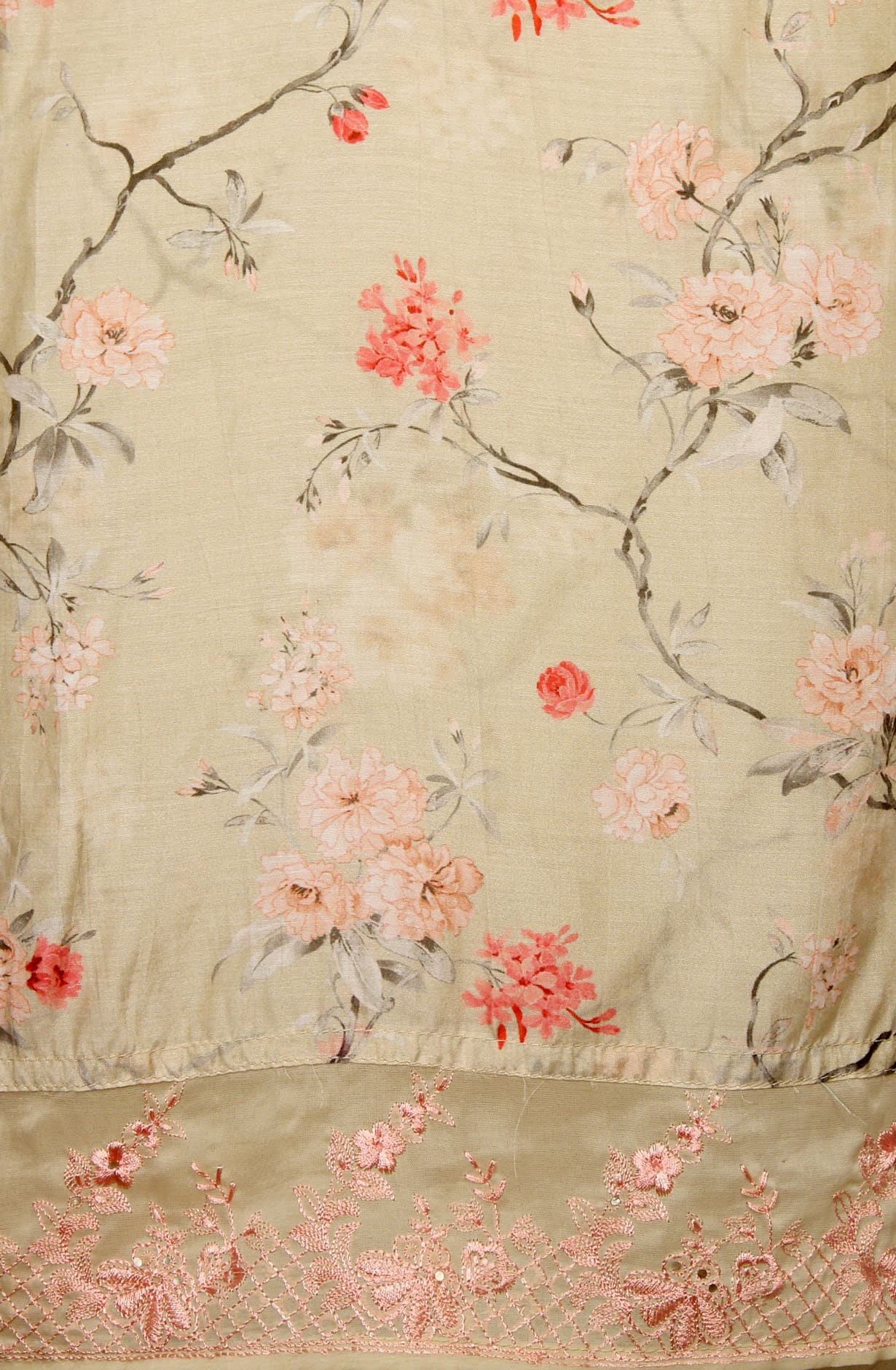 Pista Green Muslin Silk Semi Stitched Suit-set with Organza Dupatta - 131-8483