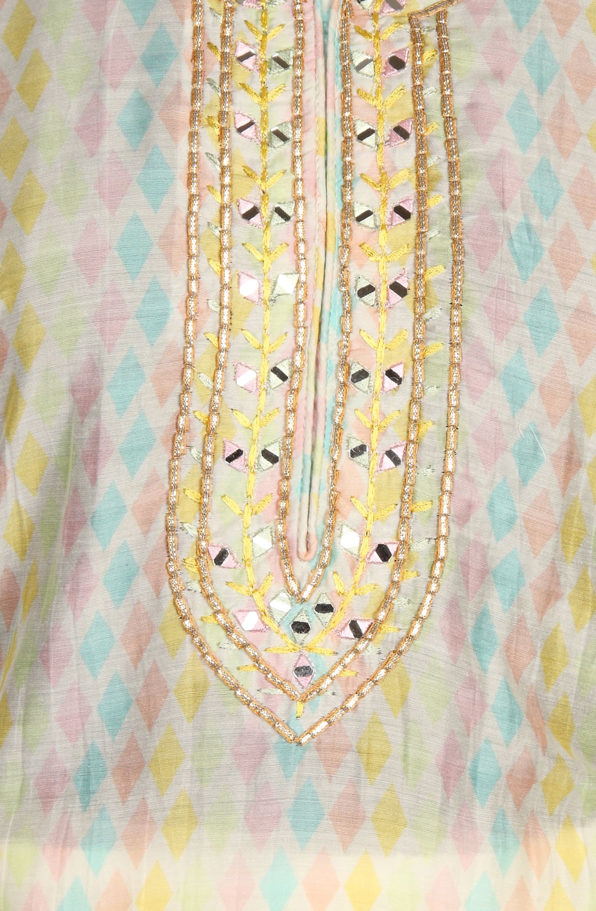 Multicolor Modal Unstitched Salwar Kameez with Organza Dupatta - 131-CT1120