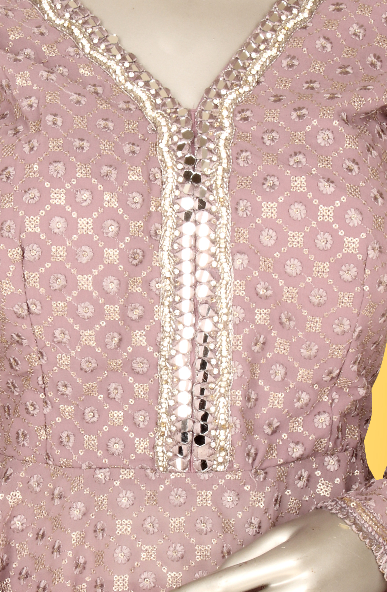 Lavender Designer Georgette Partywear Ready-to-Wear Sharara Suit - 131-D5918