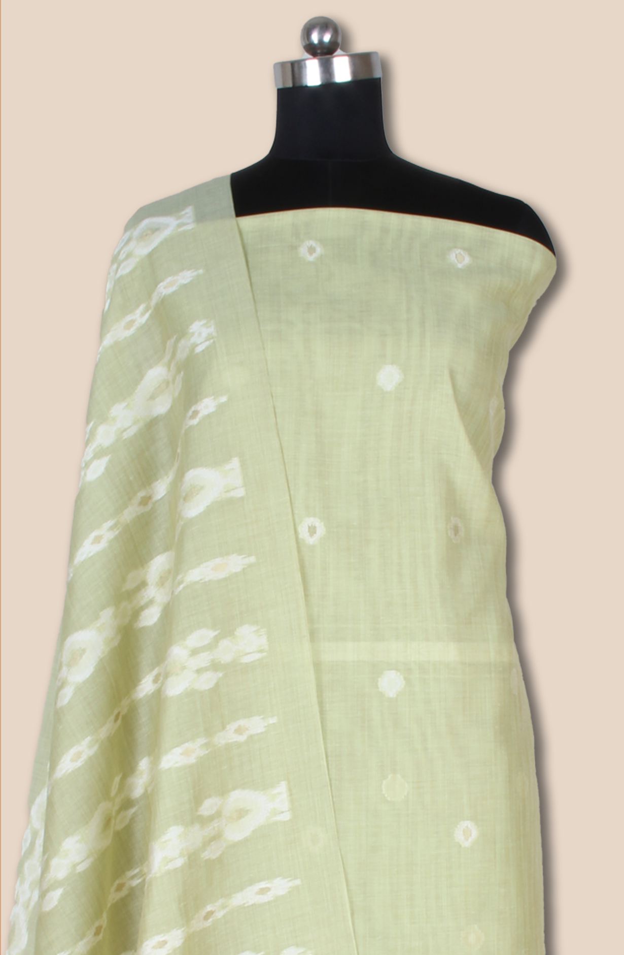 Parrot Green Chanderi Woven Unstitched Salwar Kameez Dupatta - 131-EF6220E