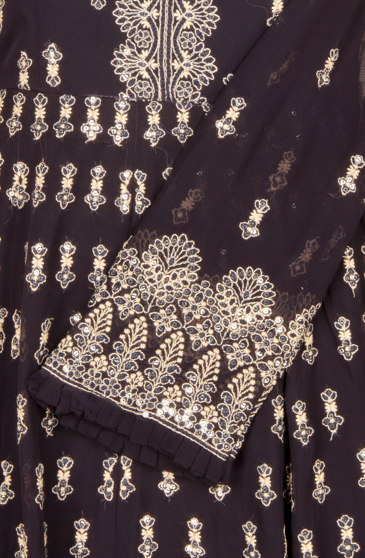 Blue Designer Readymade Georgette Gown - 131-GC655