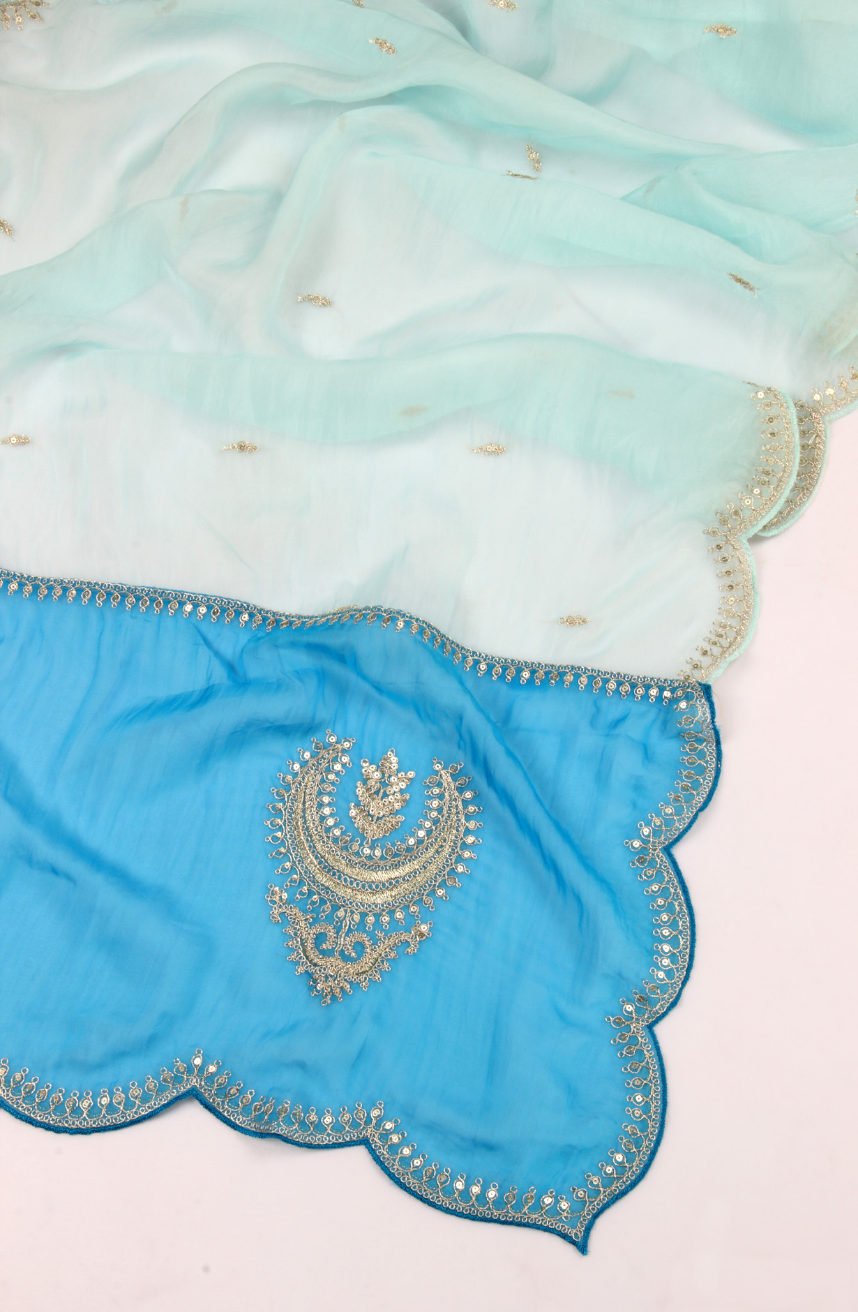 Multi-coloured Modal Digital Printed Salwar Kameez with Organza Dupatta - 131-MT9169