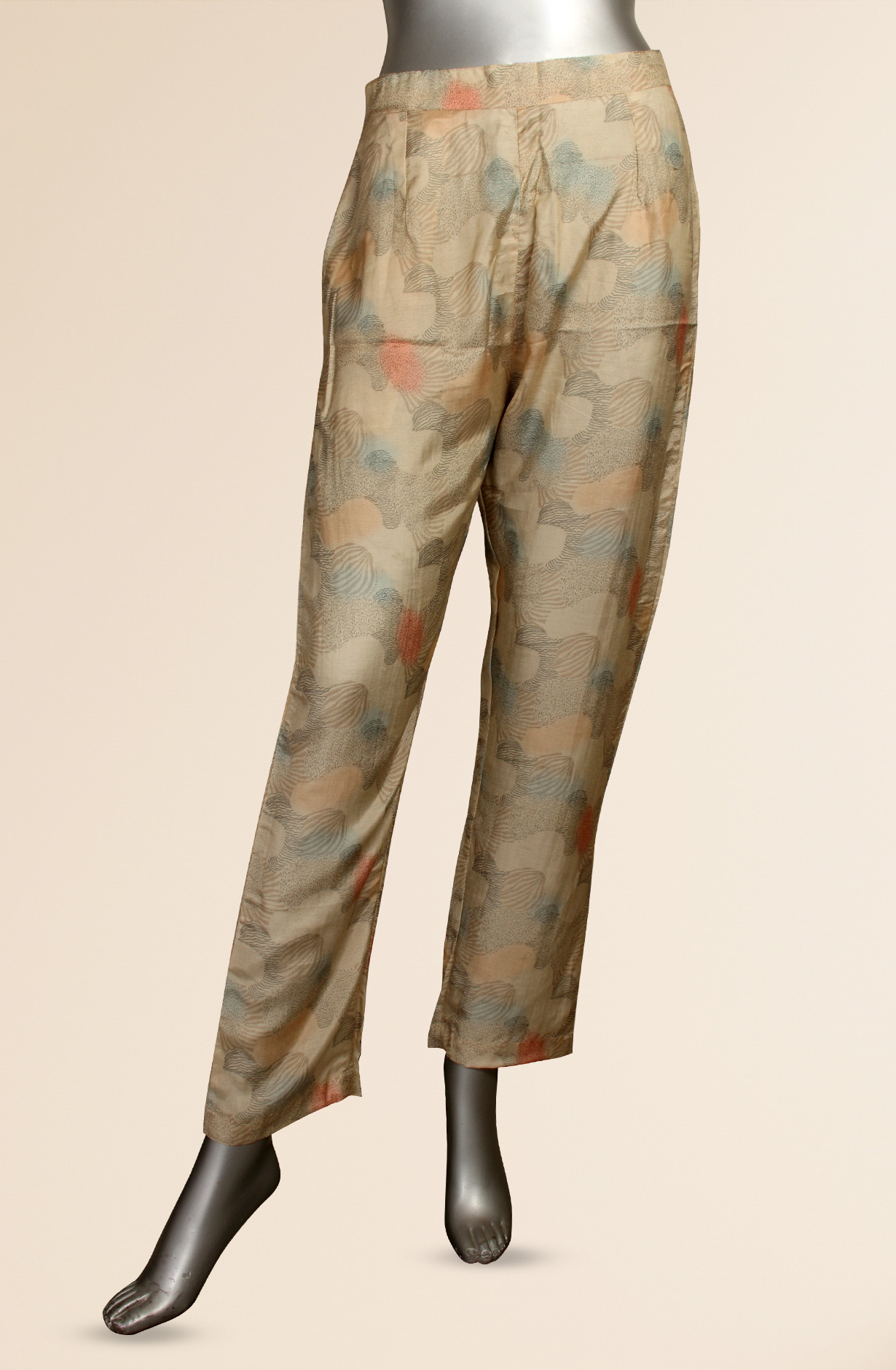 Multicolor Modal Printed Tunic with Pants Co-Ords - 131-MTKT1816