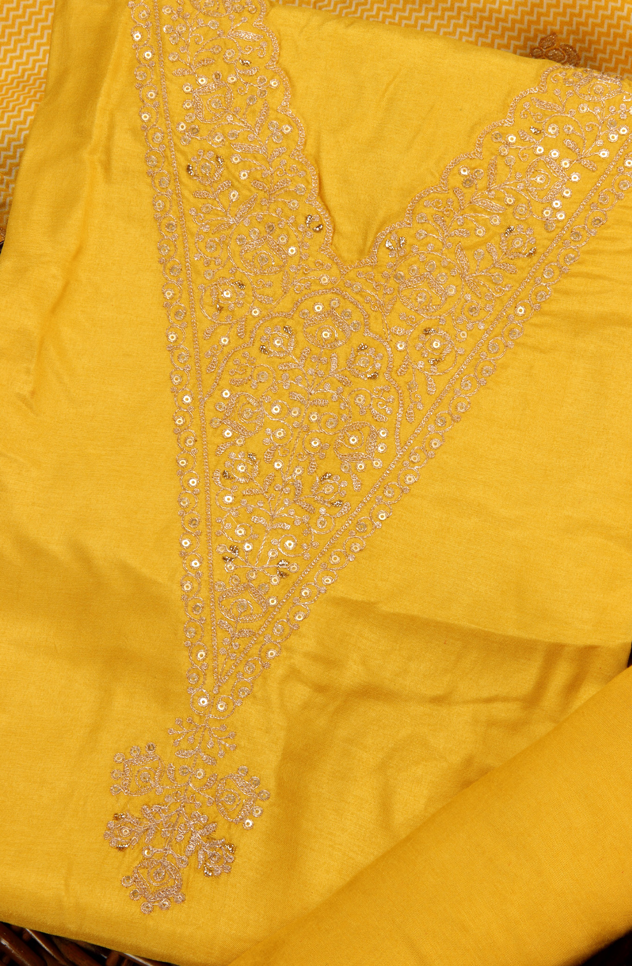 Yellow Beautiful Silk Salwar Kameez with Dupatta - 131-NAR2535A