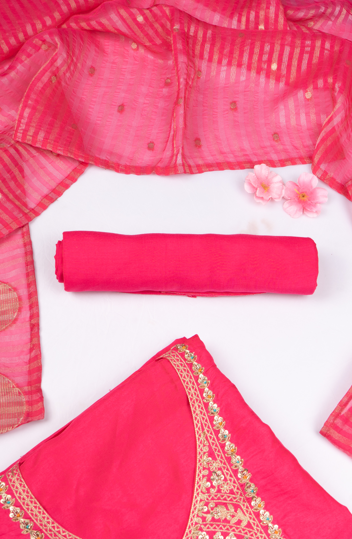 Rani Cotton Silk Suit with Dupatta - 131-NT7419